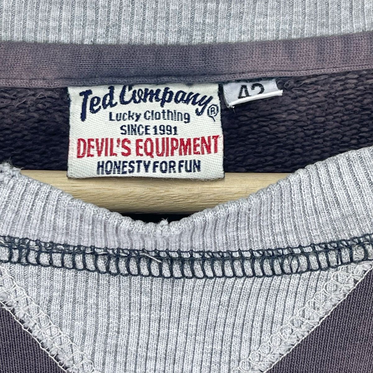 Tedman × Vintage Devil Air Force Black Faded Sweatshirt Size US M / EU 48-50 / 2 - 9 Thumbnail