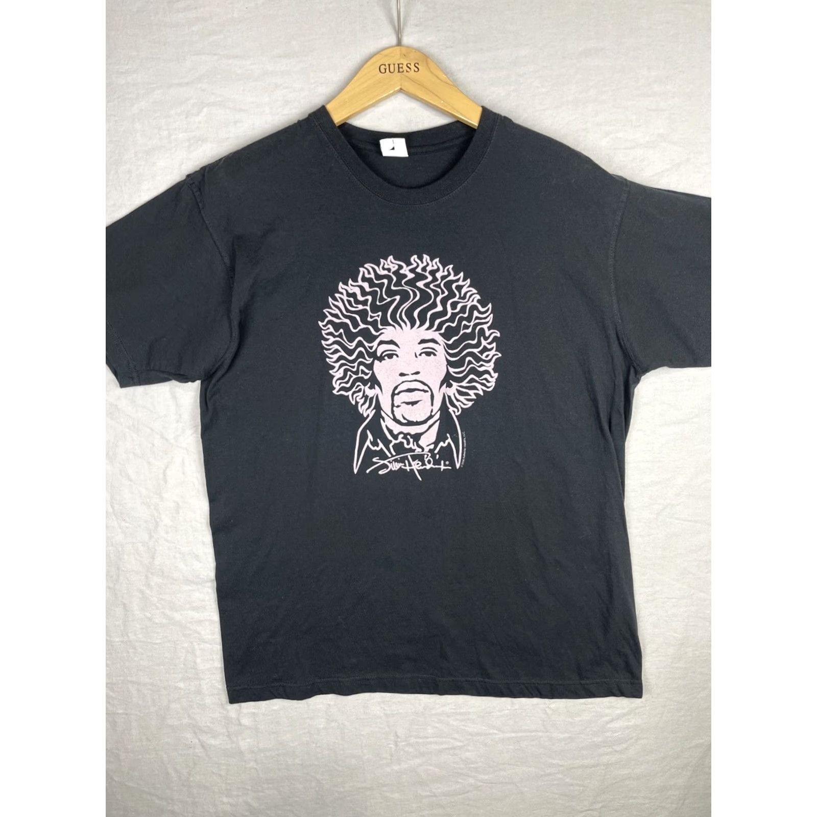 Vintage Jimi Hendrix Shirt Mens Large Black Authentic Band Tee Y2K 2006 Shirt Mens Large Black Hendrix Band Tee 2000s Rock Classic Graphic Print Tee Size US L / EU 52-54 / 3 - 2 Thumbnail