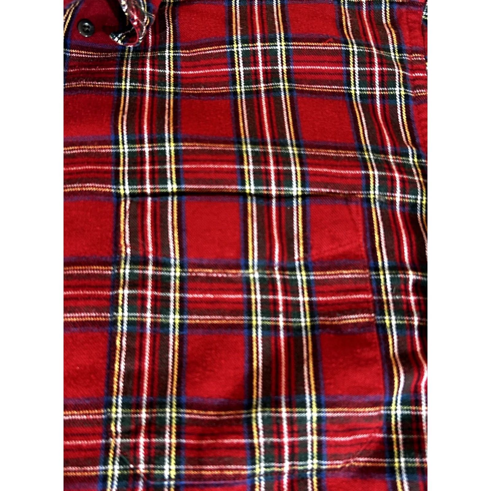 Vintage VINTAGE? LL Bean Flannel Shirt Mens M Red Plaid Button Long Sleeve Workwear Outdoor Size US M / EU 48-50 / 2 - 2 Thumbnail