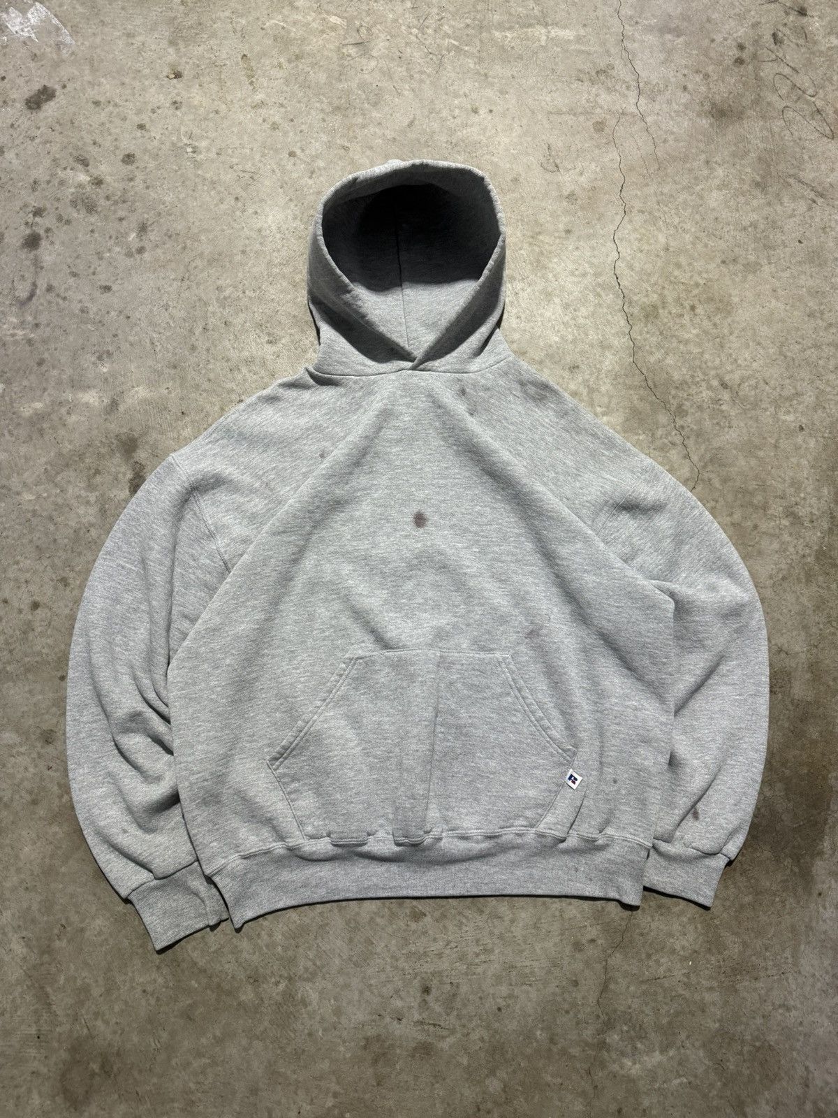 image of Akimbo Club x Russell Athletic Vintage 90's Russell Athletic Blank Hoodie in Grey, Men's (Size XL)