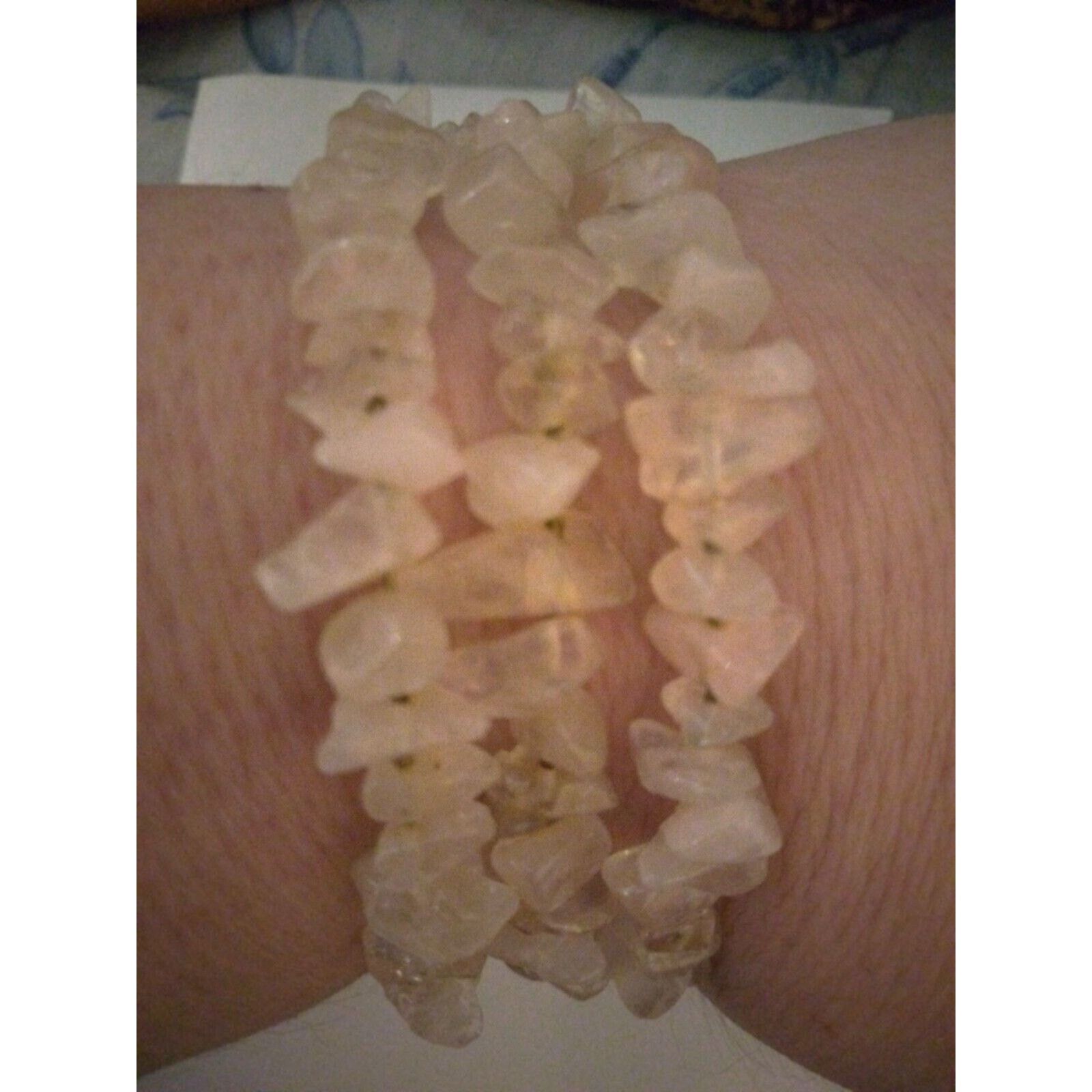 Other Pink Chip Memory Wire Bracelet Size ONE SIZE - 1 Thumbnail