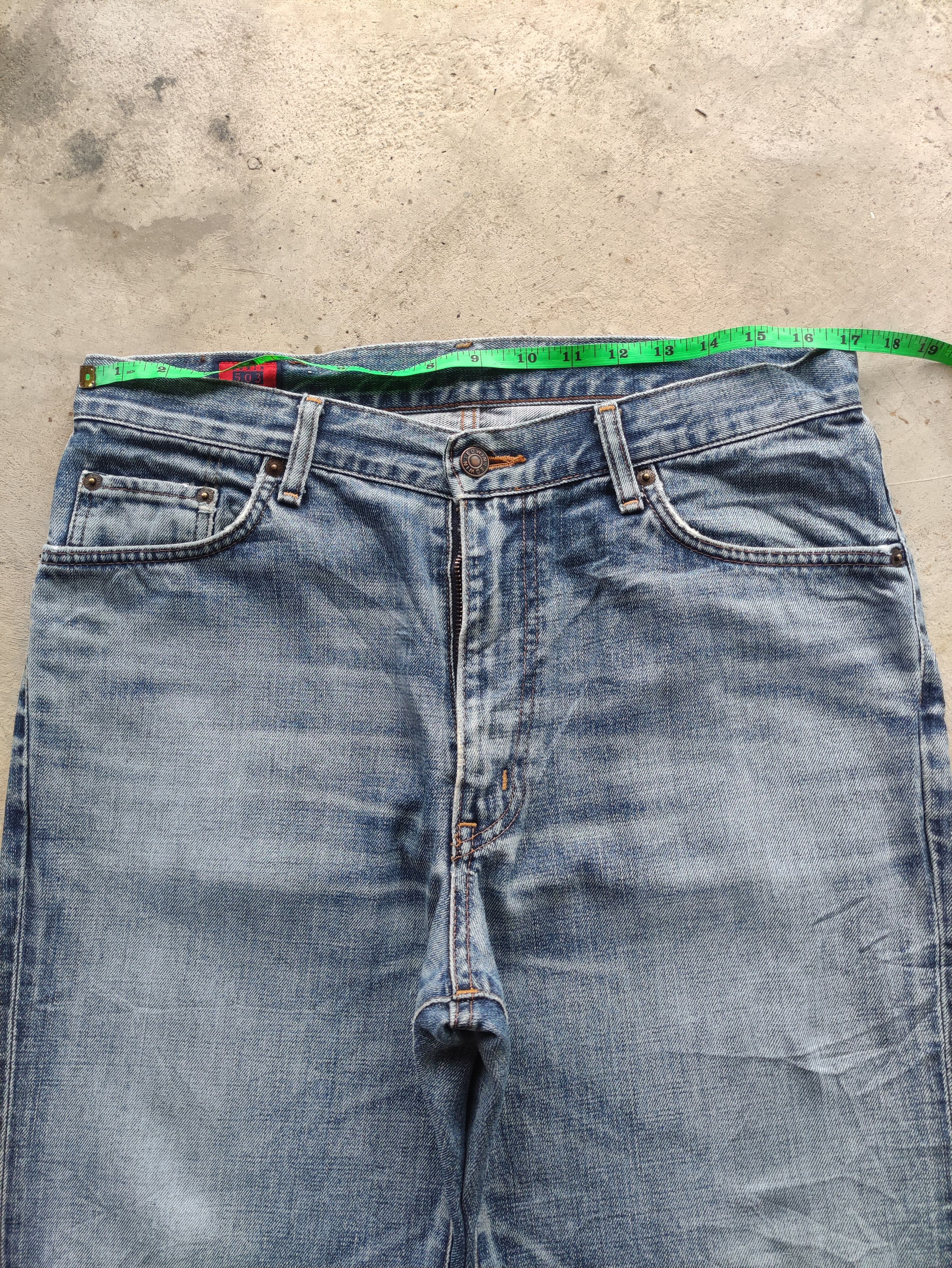 Edwin Vintage Edwin 503 Japan Distressed Faded Denim Size US 35 - 6 Thumbnail