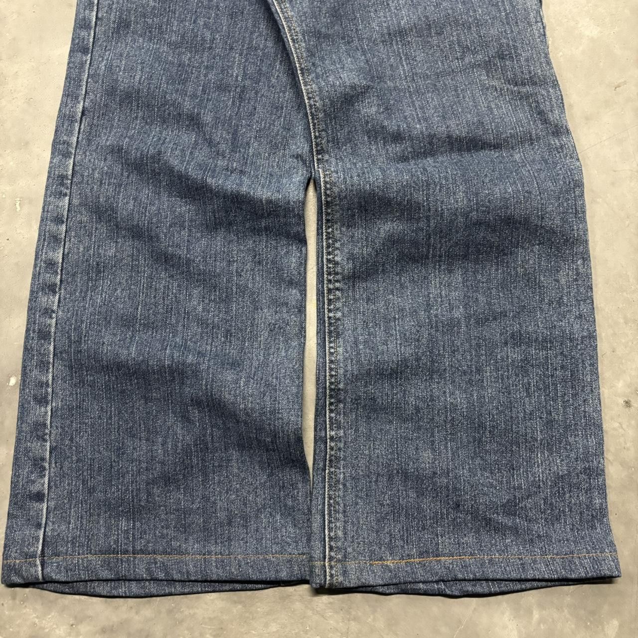 Japanese Brand × Vintage Crazy Vintage Y2K/2000s Grunge Dark Wash Essential Denim Jeans! Size US 34 / EU 50 - 6 Thumbnail