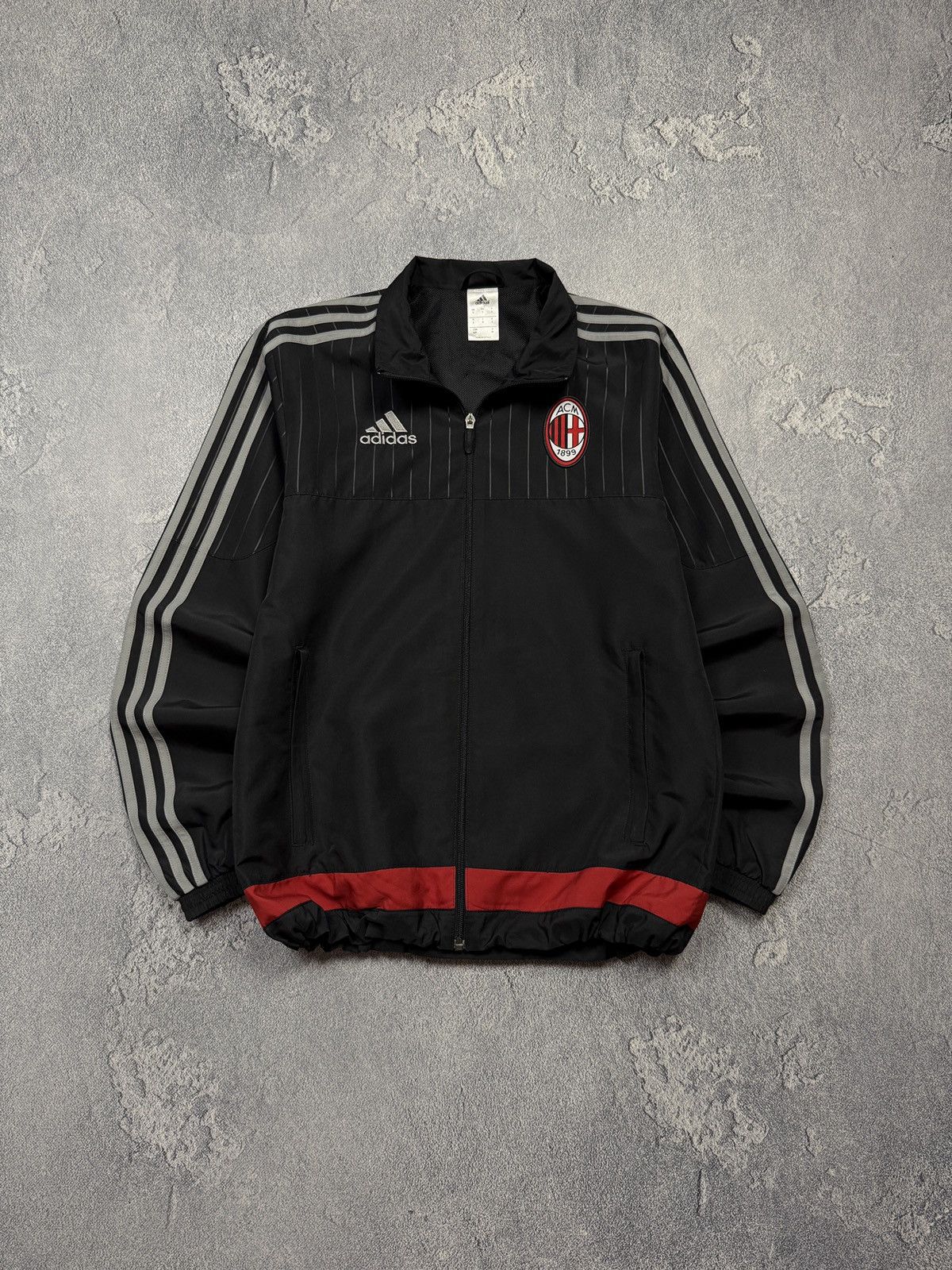 Adidas Vintage Light Jacket Adidas AC Milan Size US S / EU 44-46 / 1 - 1 Thumbnail