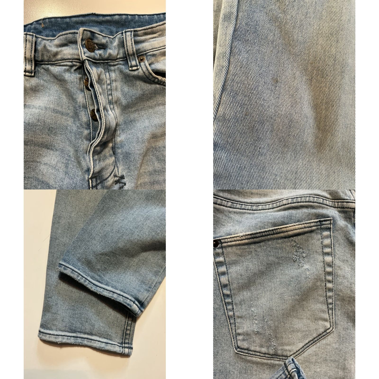 Ksubi Ksubi Chitch Philly Mid Rise Slim Fit Distressed Blue Denim Jeans Sz. 32 Mens Size US 32 / EU 48 - 9 Thumbnail