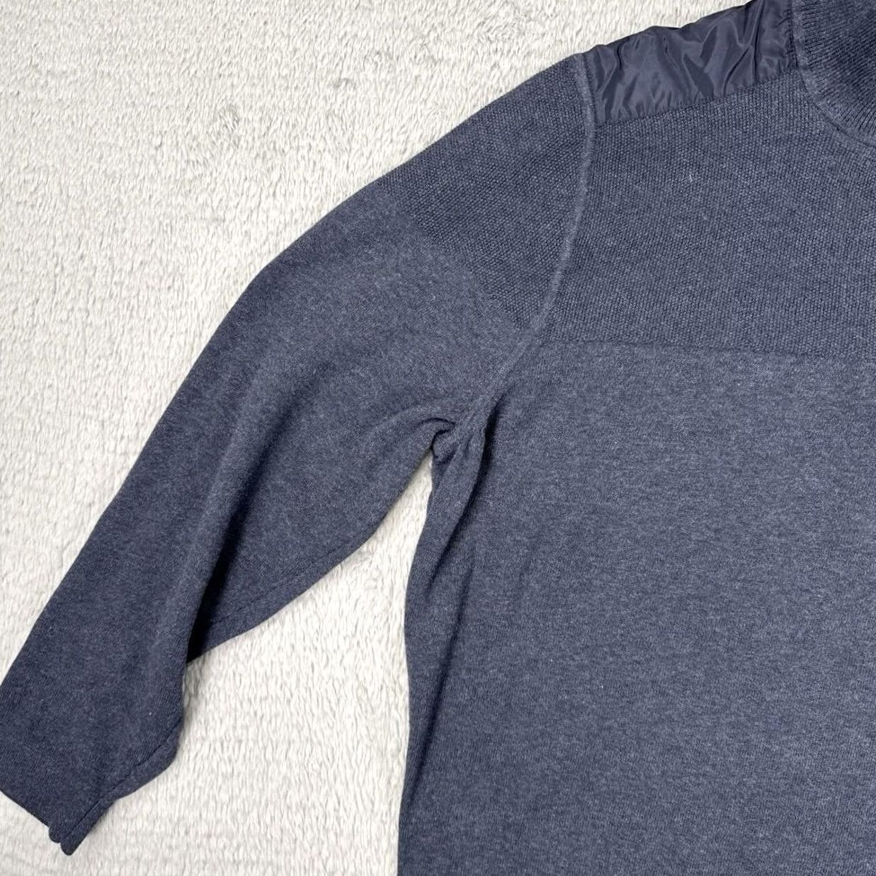 Tommy Bahama Tommy Bahama SweatEr Mens Large Gray IslandZone Quarter Zip Mock Neck Zip Pocket Shirt Size US L / EU 52-54 / 3 - 4 Thumbnail