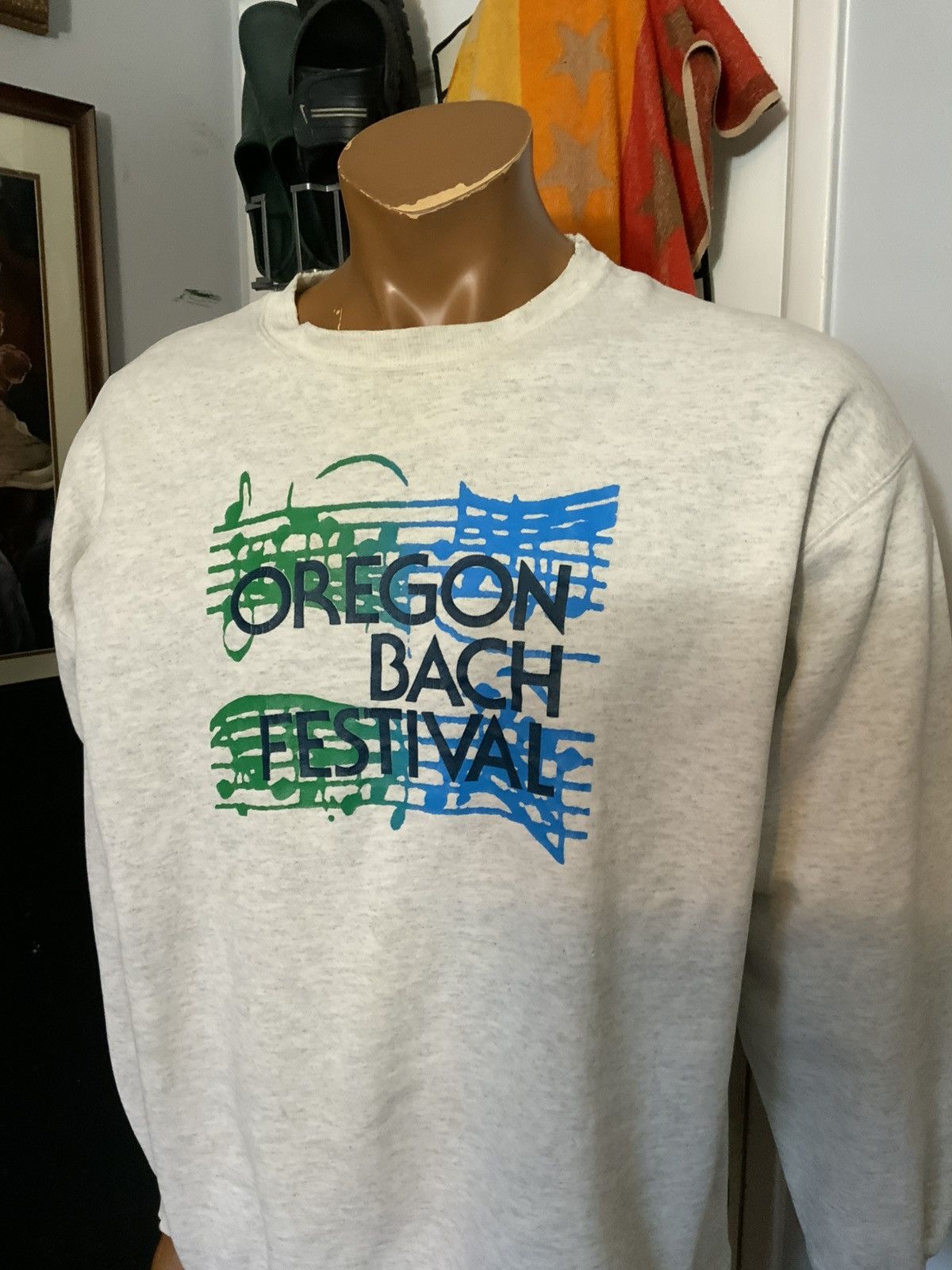 Hanes × Vintage Vintage Oregon Bach Festival Music Notes Crewneck Sweatshirt Size US M / EU 48-50 / 2 - 12 Thumbnail