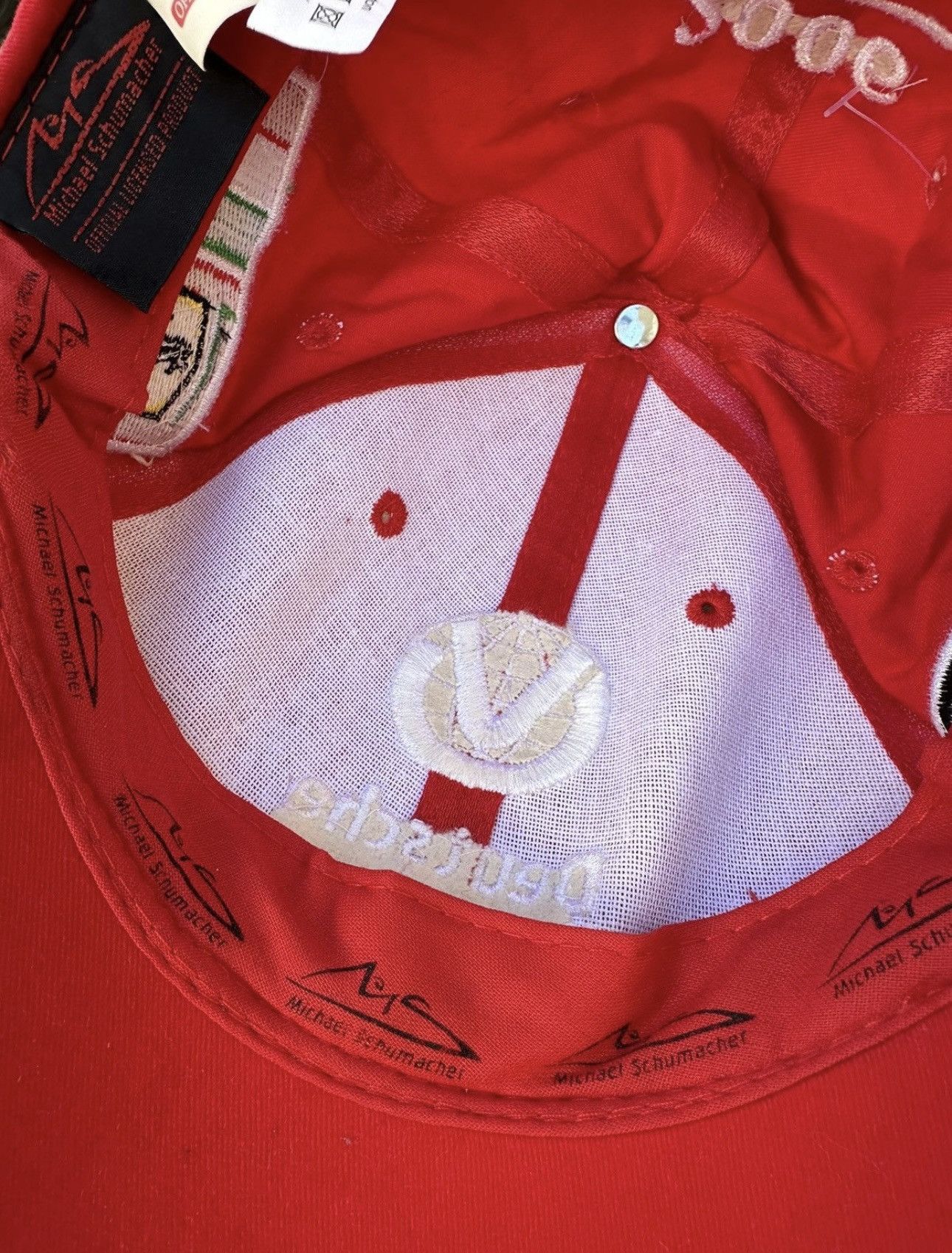 Ferrari × Vintage Ferrari Cap Racing Red Vintage Size ONE SIZE - 7 Thumbnail