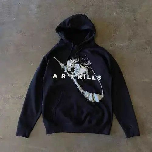 VIBE Hip Hop Street Vintage Graffiti Print Hooded Sweatshirt Size US M / EU 48-50 / 2 - 7 Thumbnail