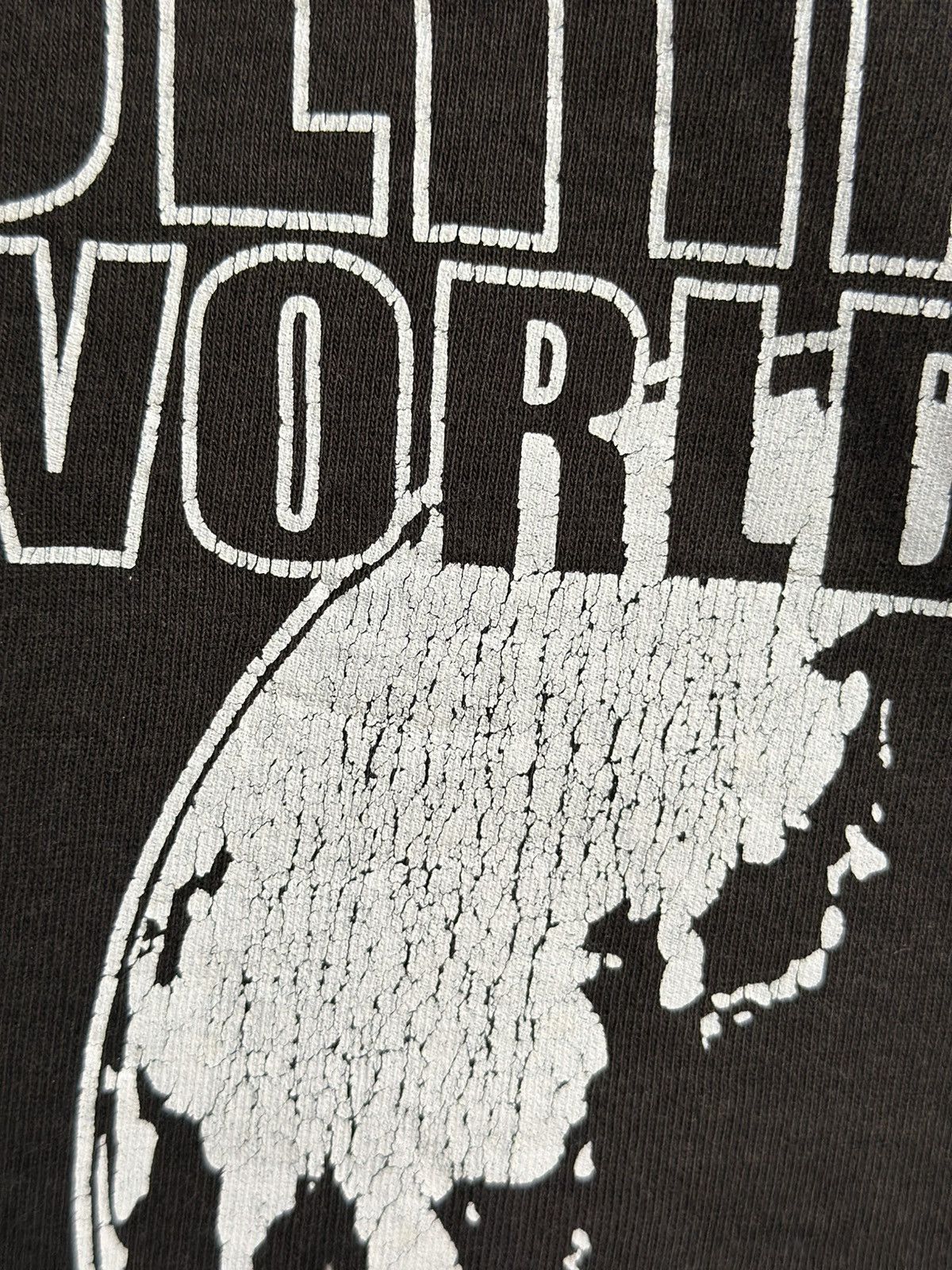 Japanese Brand Thrashed Vintage Ultimate World Flair Distress Tee Size US L / EU 52-54 / 3 - 3 Thumbnail