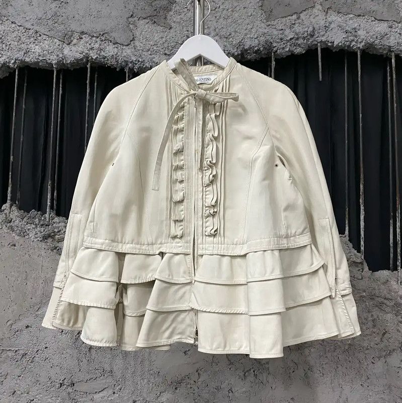 Valentino Ivory Spring Autumn Women's Jacket 0089