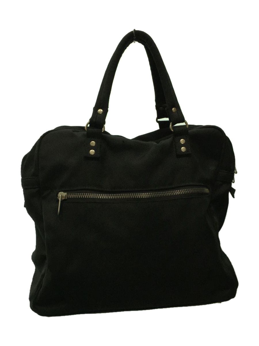 Bag Black Nylon Tote Zip Plain