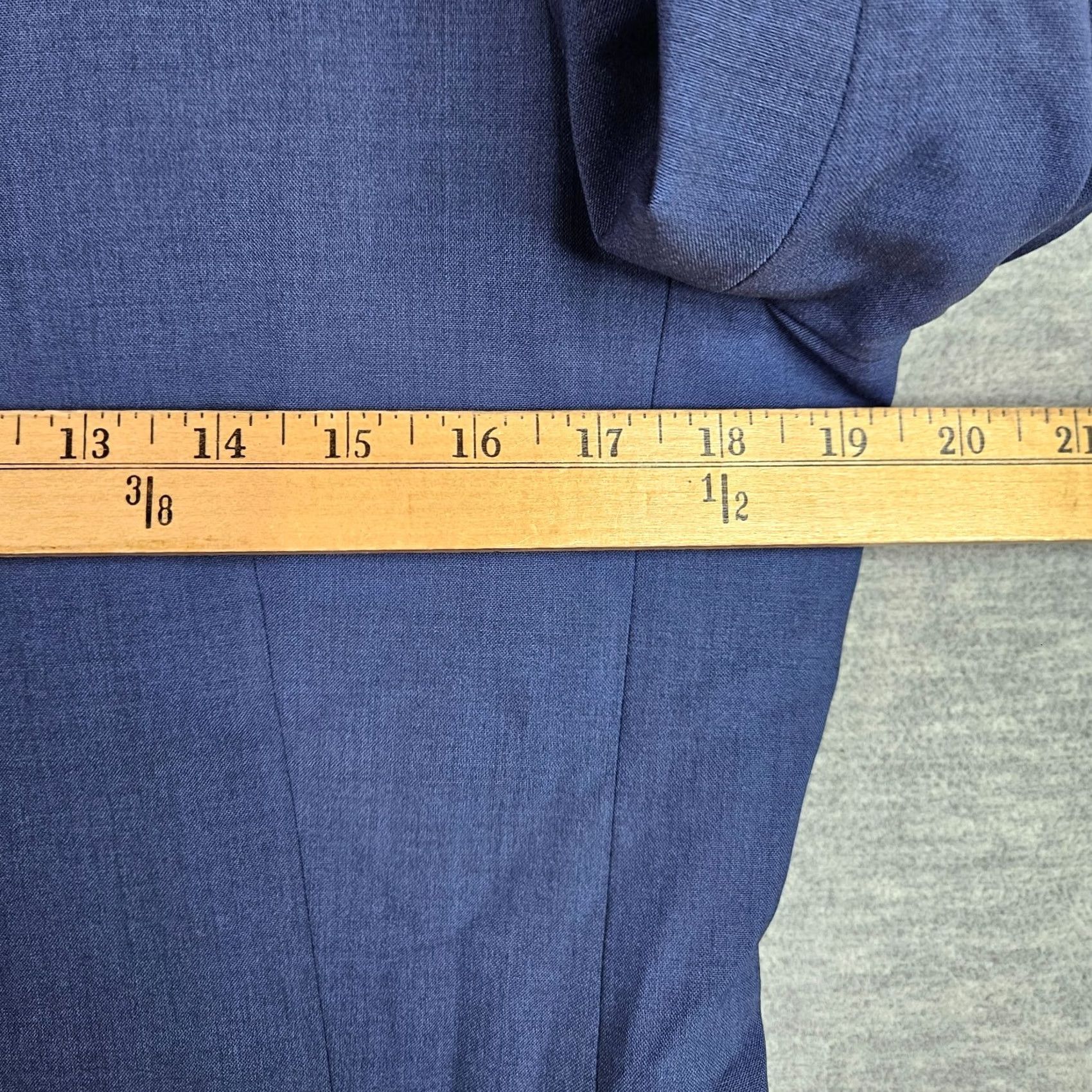 Theory Theory Women Blazer Jacket Size 12 Blue Open Front Career - Teal Blue, Long Sleeve, Solid, Regular Fit, Wool/Lycra, Dry Clean Only, - Womens, Jacket Size XL / US 12-14 / IT 48-50 - 3 Thumbnail