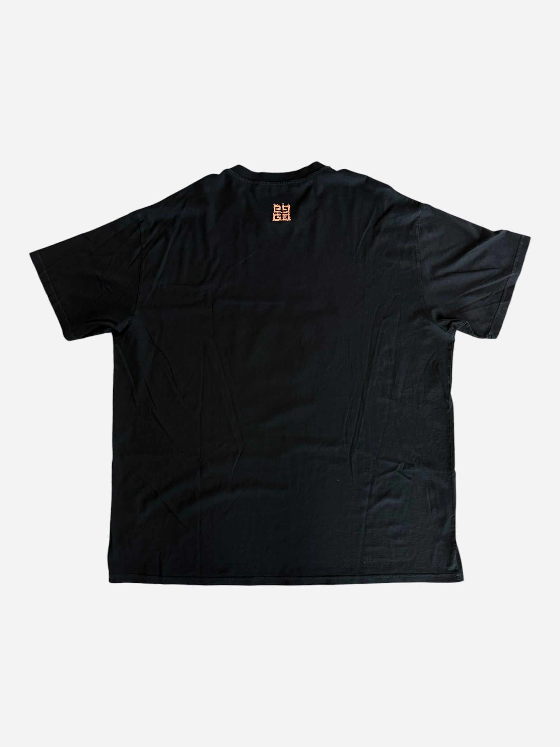 Givenchy Givenchy Black Flaming Dagger Graphic T-Shirt Size US XXL / EU 58 / 5 - 2 Thumbnail