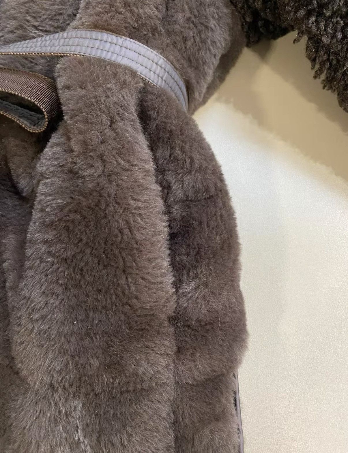 Moncler Moncler Dark Brown Teddy Faux Rabbit Fur Down Jacket J33 Size XS / US 0-2 / IT 36-38 - 5 Thumbnail