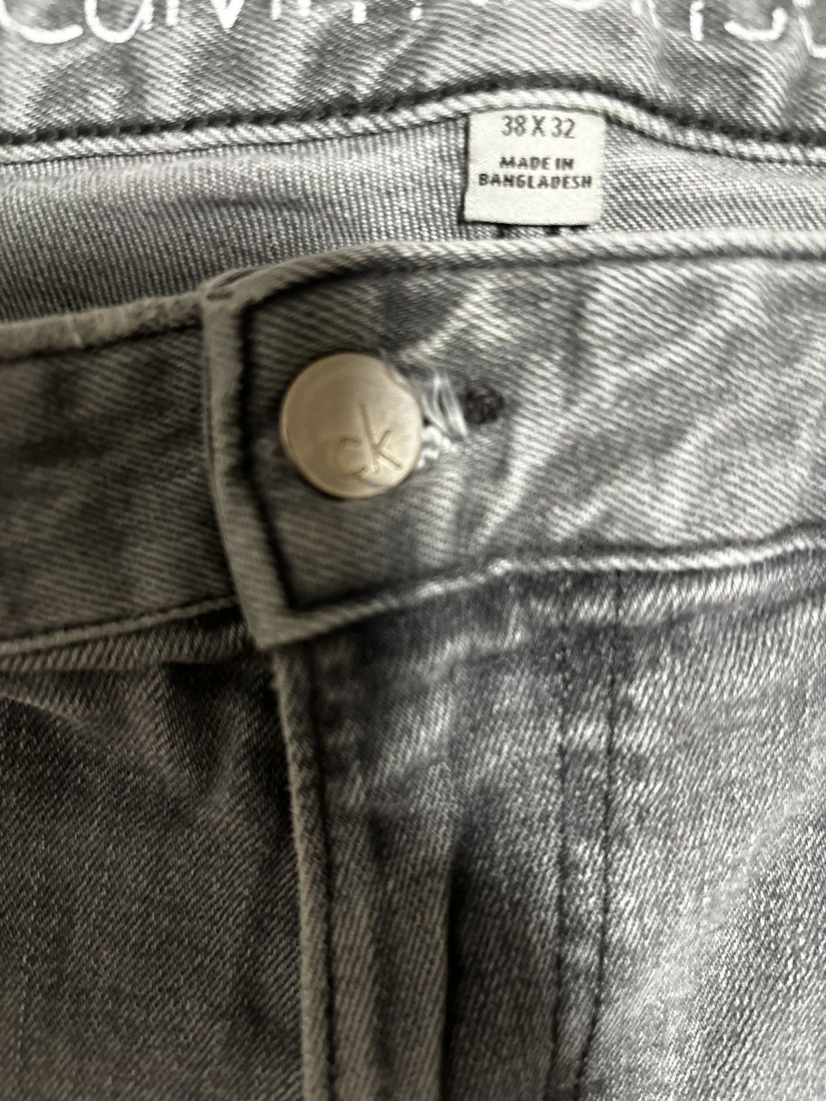 Calvin Klein Vintage Calvin Klein Denim, Slim Gunsmoke Grey Size US 38 / EU 54 - 4 Thumbnail