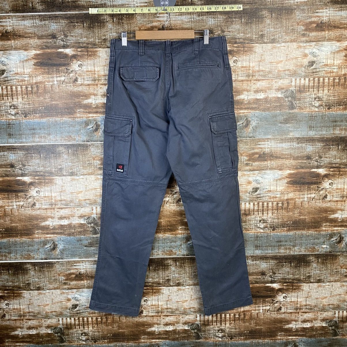 Japanese Brand DL Burtle Dark Blue Cargo Multipocket Pants #C924 Size US 31 - 13 Thumbnail