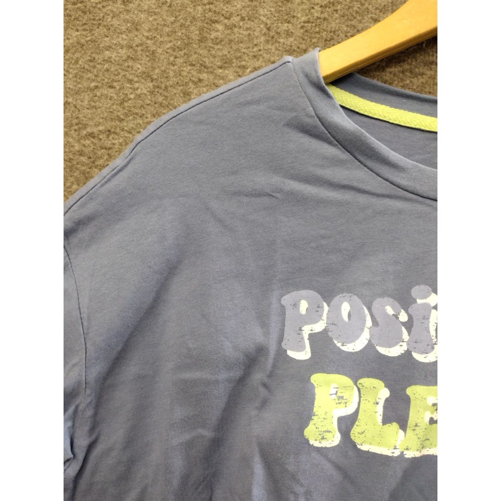 Vintage Secret Treasures Women's Shirt Adult XS Blue Positivity Please Womens Size XS / US 0-2 / IT 36-38 - 7 Thumbnail
