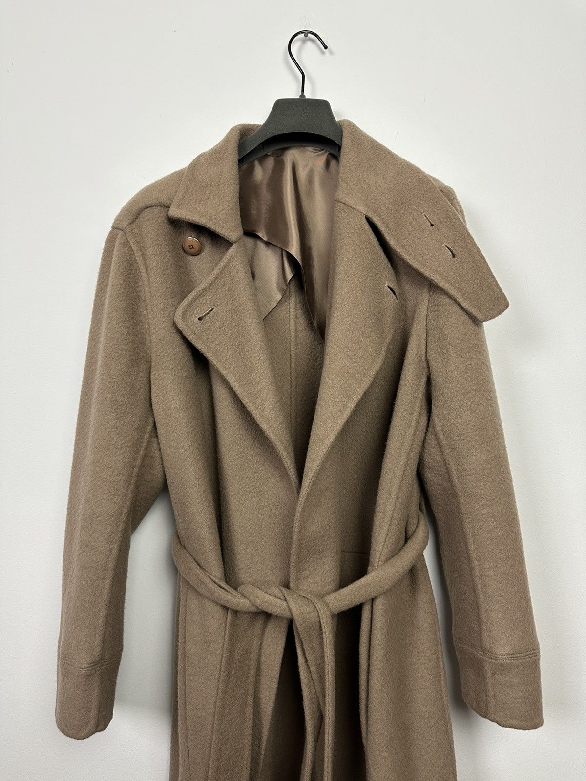 Rick Owens FW15 ‘SPHINX’ Belted Cashmere Trenchcoat Size US L / EU 52-54 / 3 - 2 Thumbnail