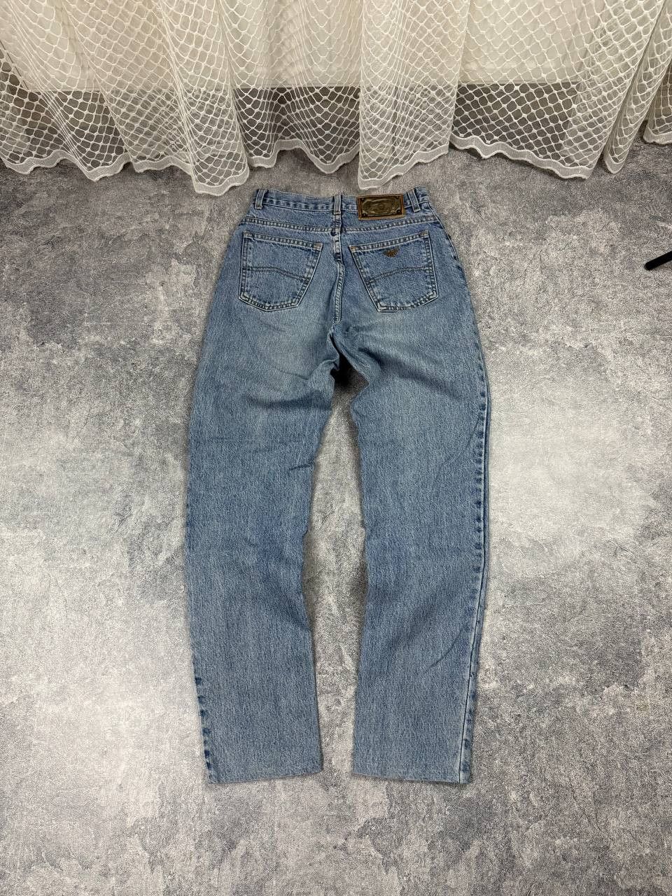 Armani Vintage 90's Armani Jeans Metal Logo Blue Denim Comfort fit Size US 29 - 3 Thumbnail