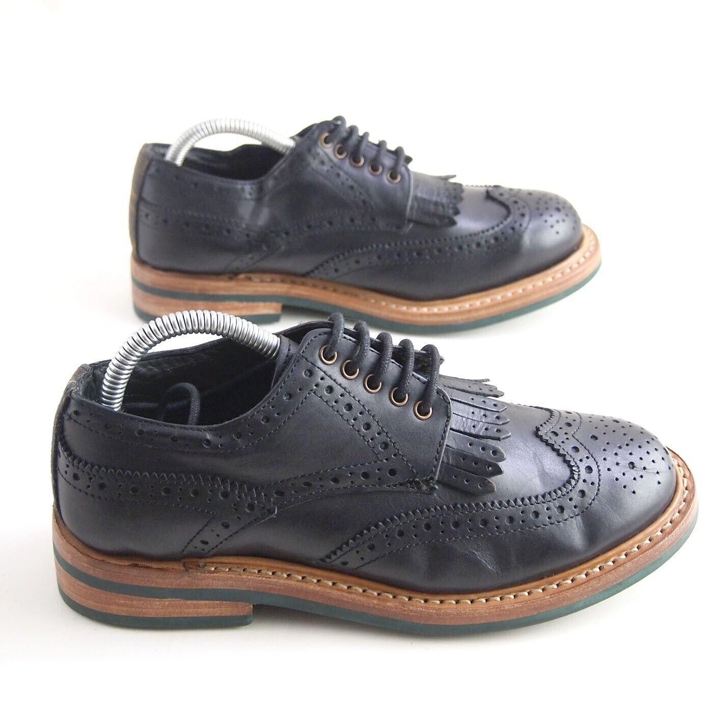 Barbour Barbour Fringe Brogues Oxford Blue Leather Size EU 37 US 7 Size US 7 / IT 37 - 4 Thumbnail
