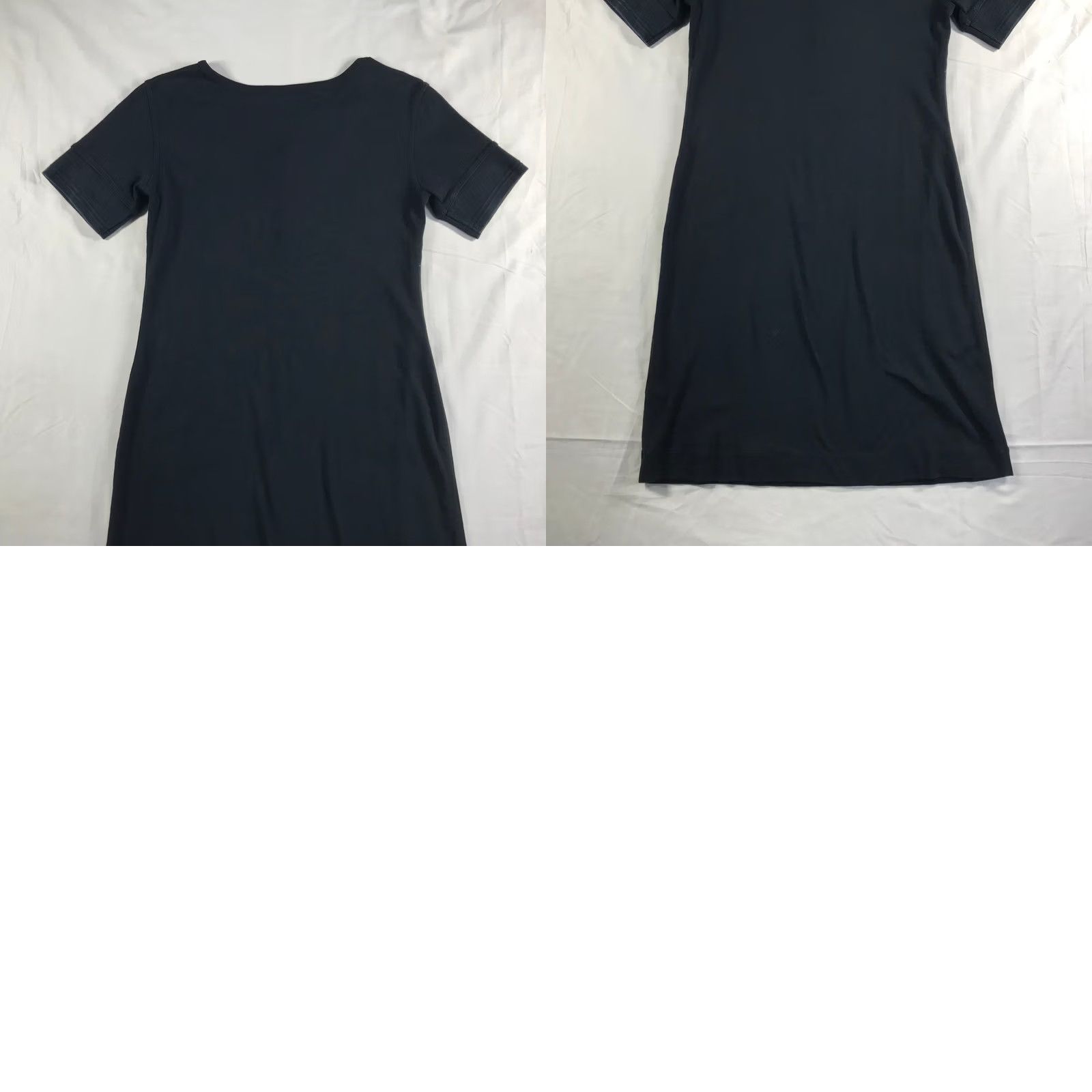 Ralph Lauren Lauren Ralph Lauren Dress Petite P/S Navy Blue Cotton Short Sleeve Henley Shift Size 28" / US 6 / IT 42 - 8 Thumbnail