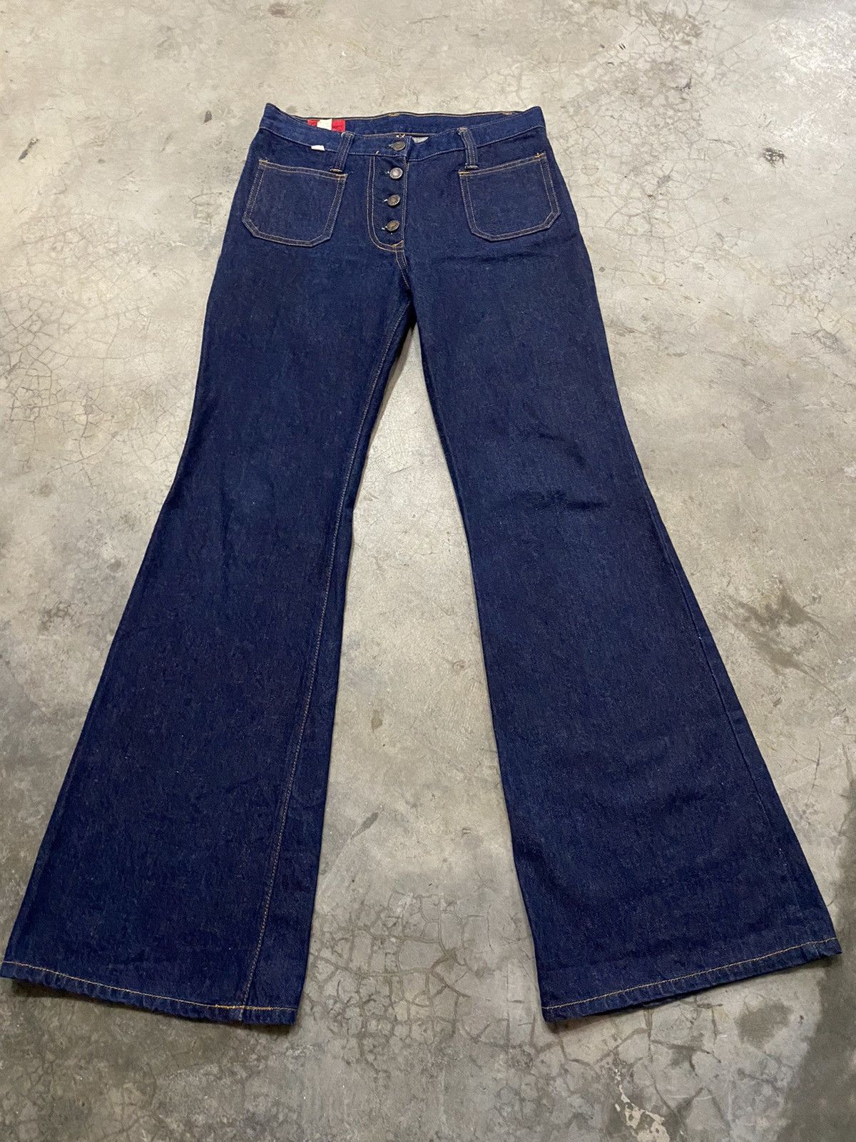 If Six Was Nine × Japanese Brand × Vintage Flare Jeans Vintage Japanese Sakamoto Bush Pant Jeans Size US 29 - 9 Thumbnail