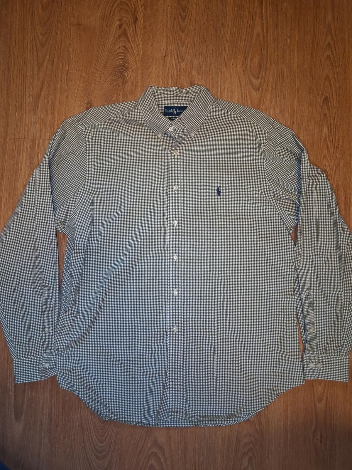 Polo Ralph Lauren VINTAGE Polo Ralph Lauren Shirt XL Gray Cotton Gingham Check Size US XL / EU 56 / 4 - 1 Thumbnail