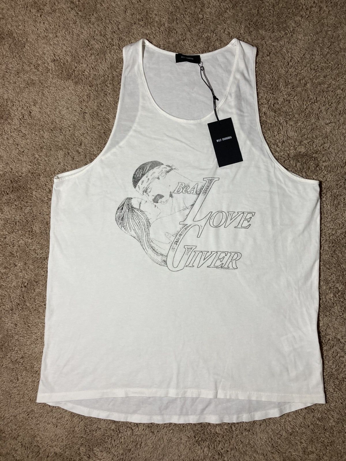 Willy Chavarria New SS25 Willy Chavarria Love Giver Easy Tank Top America 90 Size US XXL / EU 58 / 5 - 2 Thumbnail