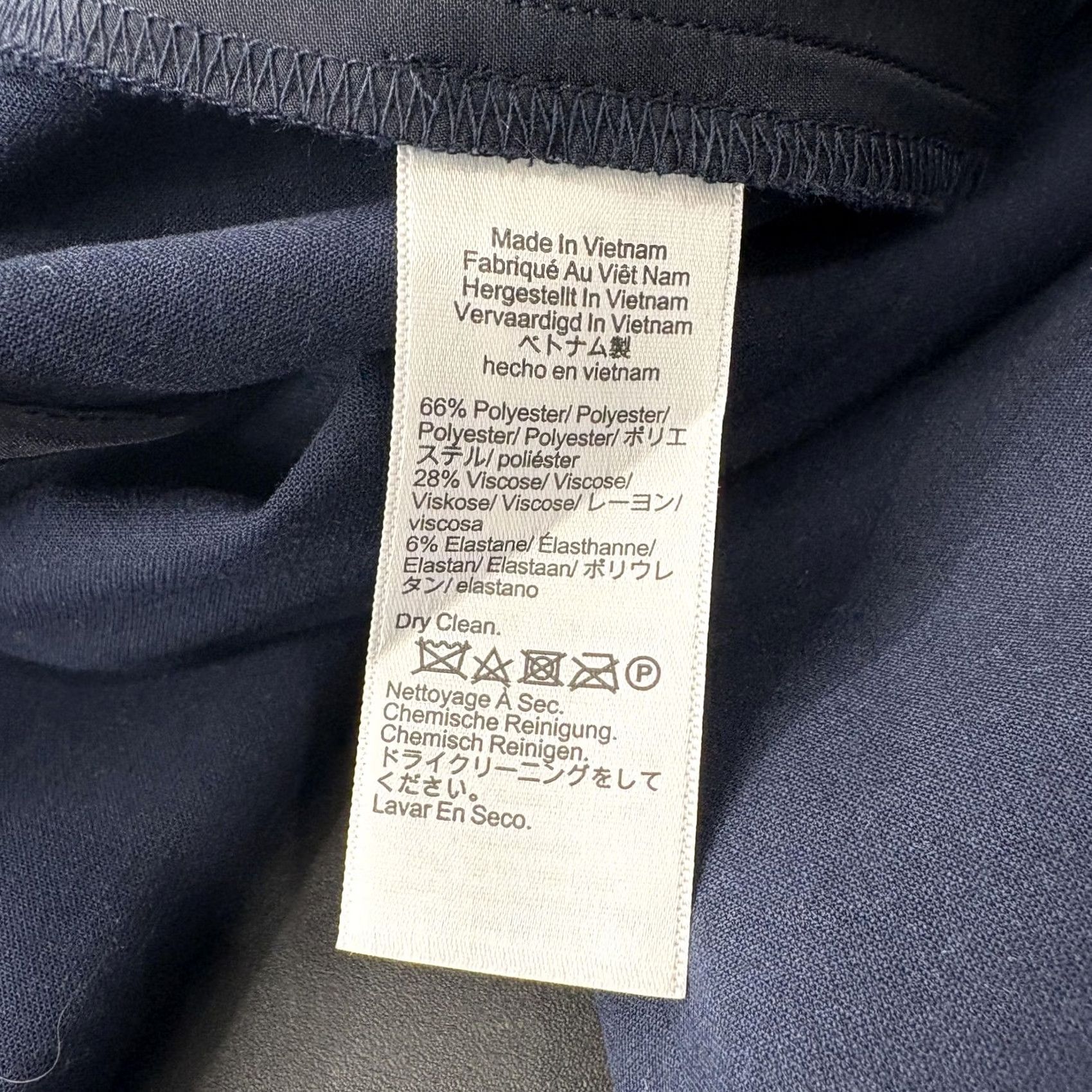 J.Crew J.CREW Dress Pants Womens 10 Blue Straight Leg Twill Pockets Zip Flat Front Workwear Business Modern Classic Mens Womens Girl Boy Size 32" / US 10 / IT 46 - 4 Thumbnail