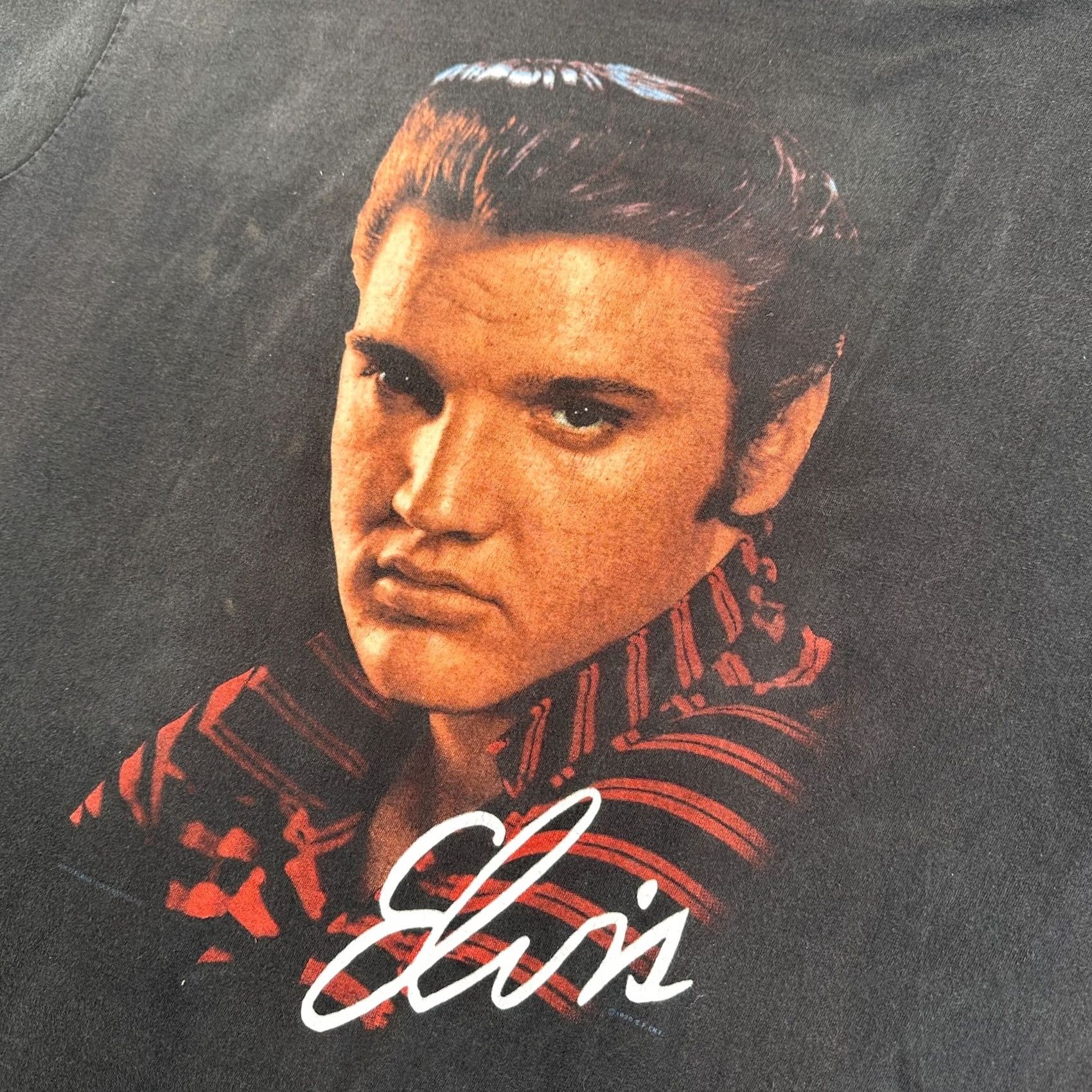 Hanes VINTAGE Elvis Hanes Ultraweight T-Shirt Black Men's XL Short Sleeve Pullover Size US XL / EU 56 / 4 - 2 Thumbnail