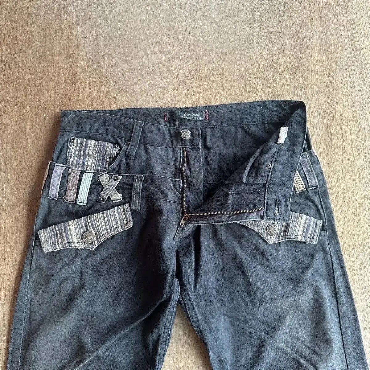 Seditionaries SICKS!! DOMINATE Jeans Double Waist Bondage Curve Leg Faded Size US 32 / EU 48 - 9 Thumbnail