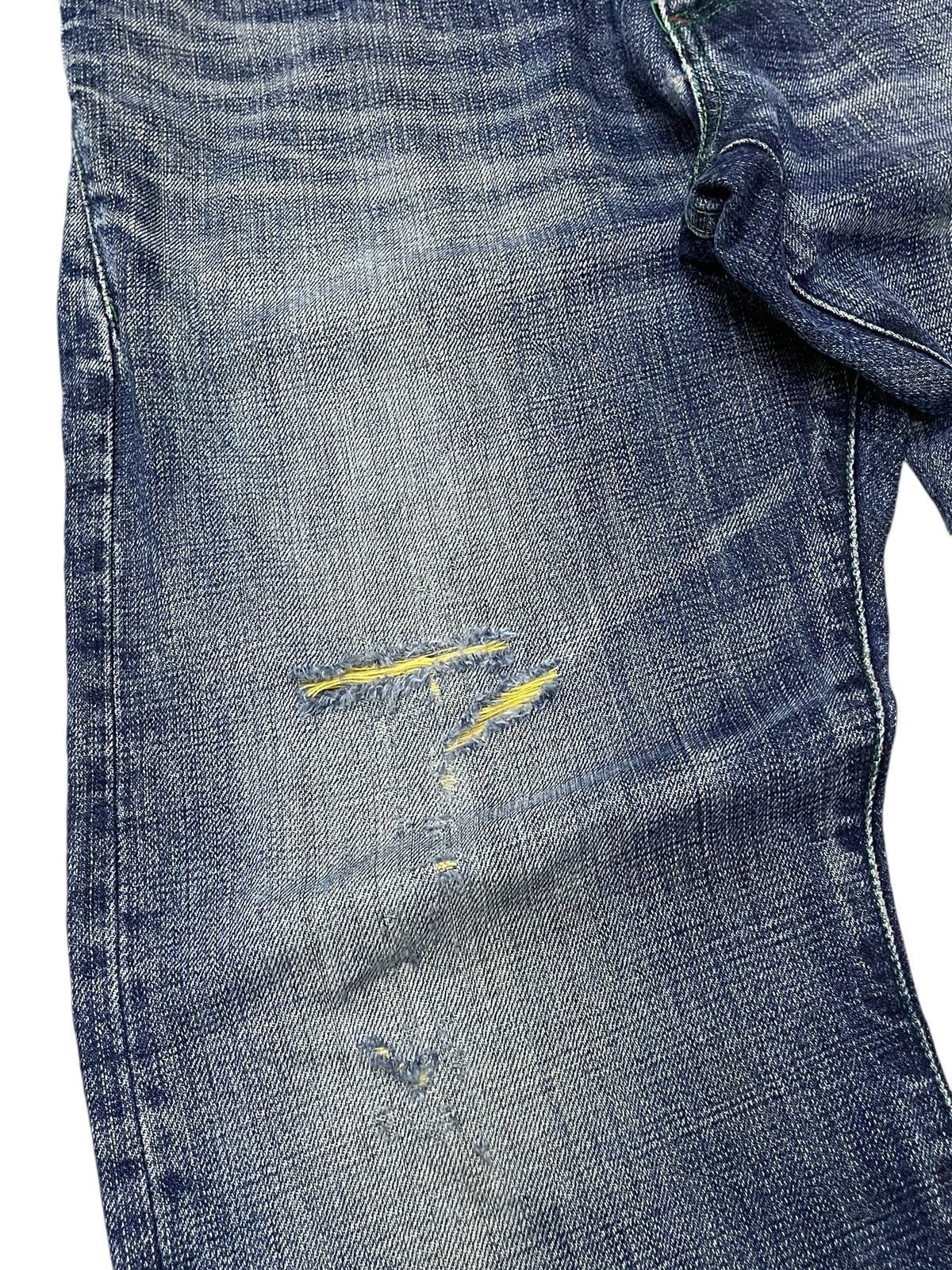 Japanese Brand Doarat Japan Distressed Whiskers Loose Straight Jeans Size US 30 / EU 46 - 8 Thumbnail