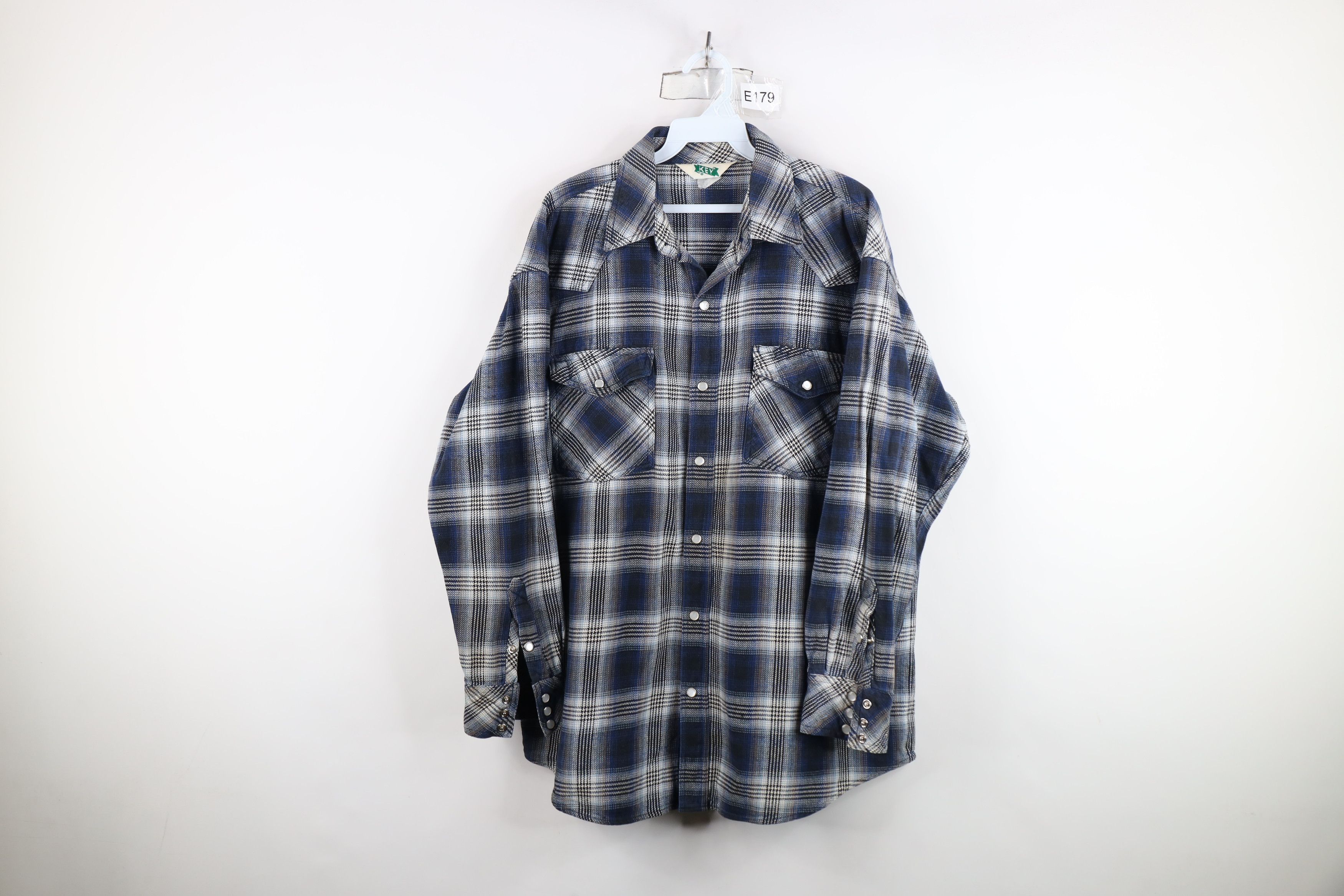 Vintage Vintage 90s Streetwear Flannel Western Snap Button Shirt Size US XXL / EU 58 / 5 - 1 Thumbnail