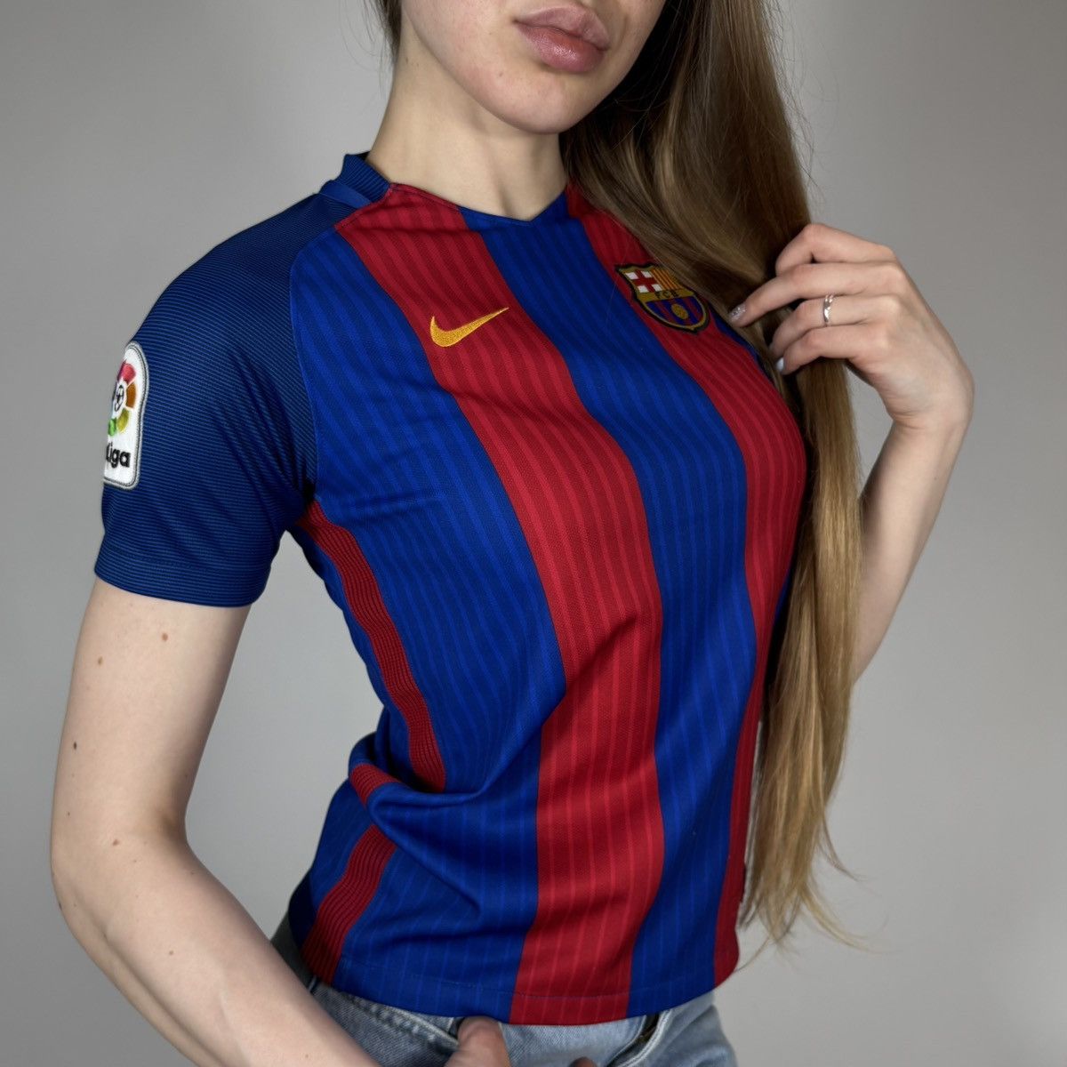 Nike Nike Barcelona Soccer Football Jersey Blokecore Retro Style Size XS / US 0-2 / IT 36-38 - 2 Thumbnail