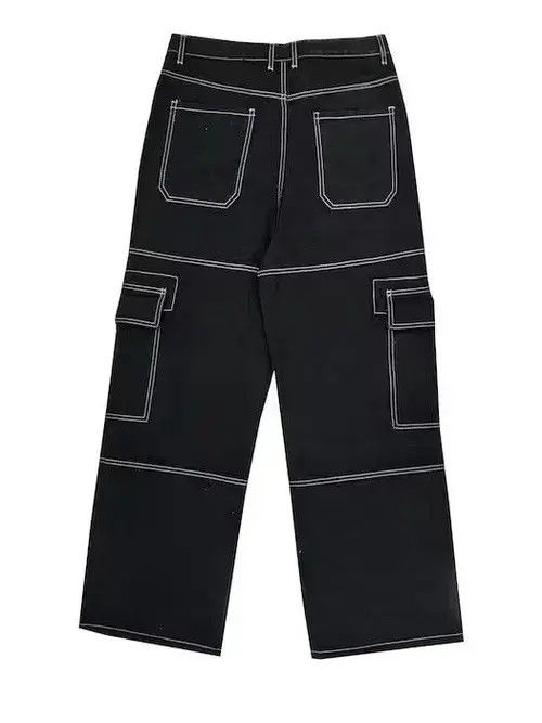 VIBE Multi Pocket Baggy Cargo Denim Size US 32 / EU 48 - 3 Thumbnail