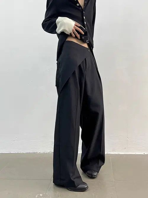 Japanese Brand Fujimori x Hori Black retro wrap pants trousers Size US 32 / EU 48 - 4 Thumbnail
