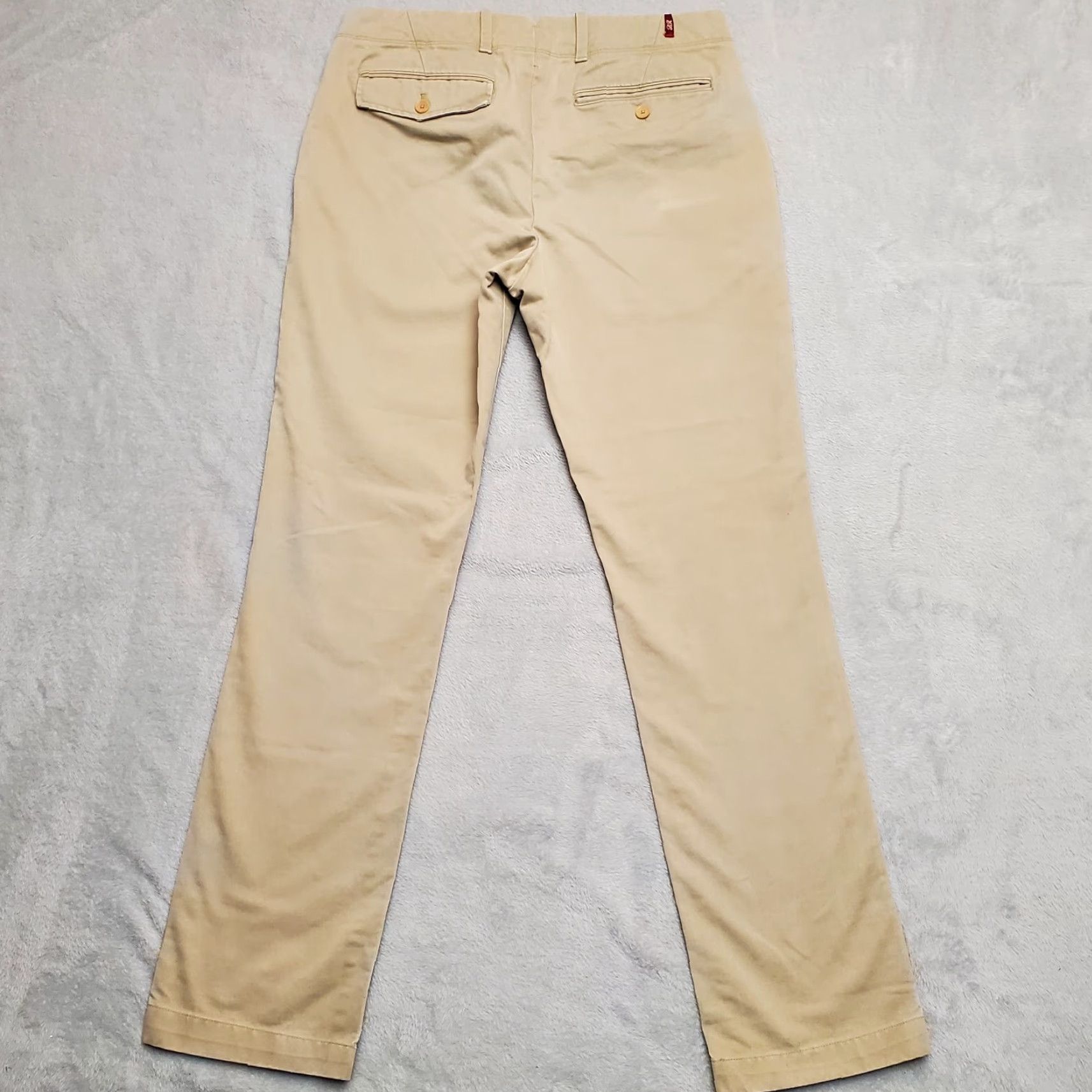 Banana Republic Banana Republic Pants Womens 31x32 Khaki Flat Front Button Fly Chino 100% Cotton Beige Twill Pockets Jeans? Size 24" / US 00 / IT 34 - 4 Thumbnail
