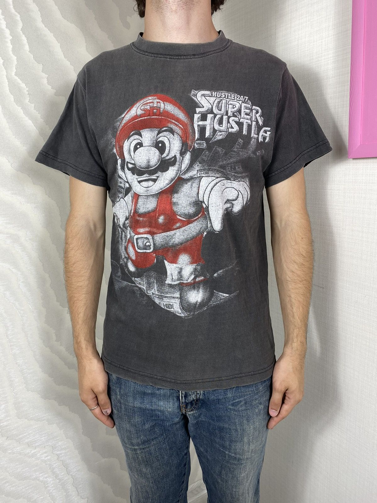 Nintendo × Vintage Mario Super Hustla T Shirt Size US M / EU 48-50 / 2 - 1 Thumbnail
