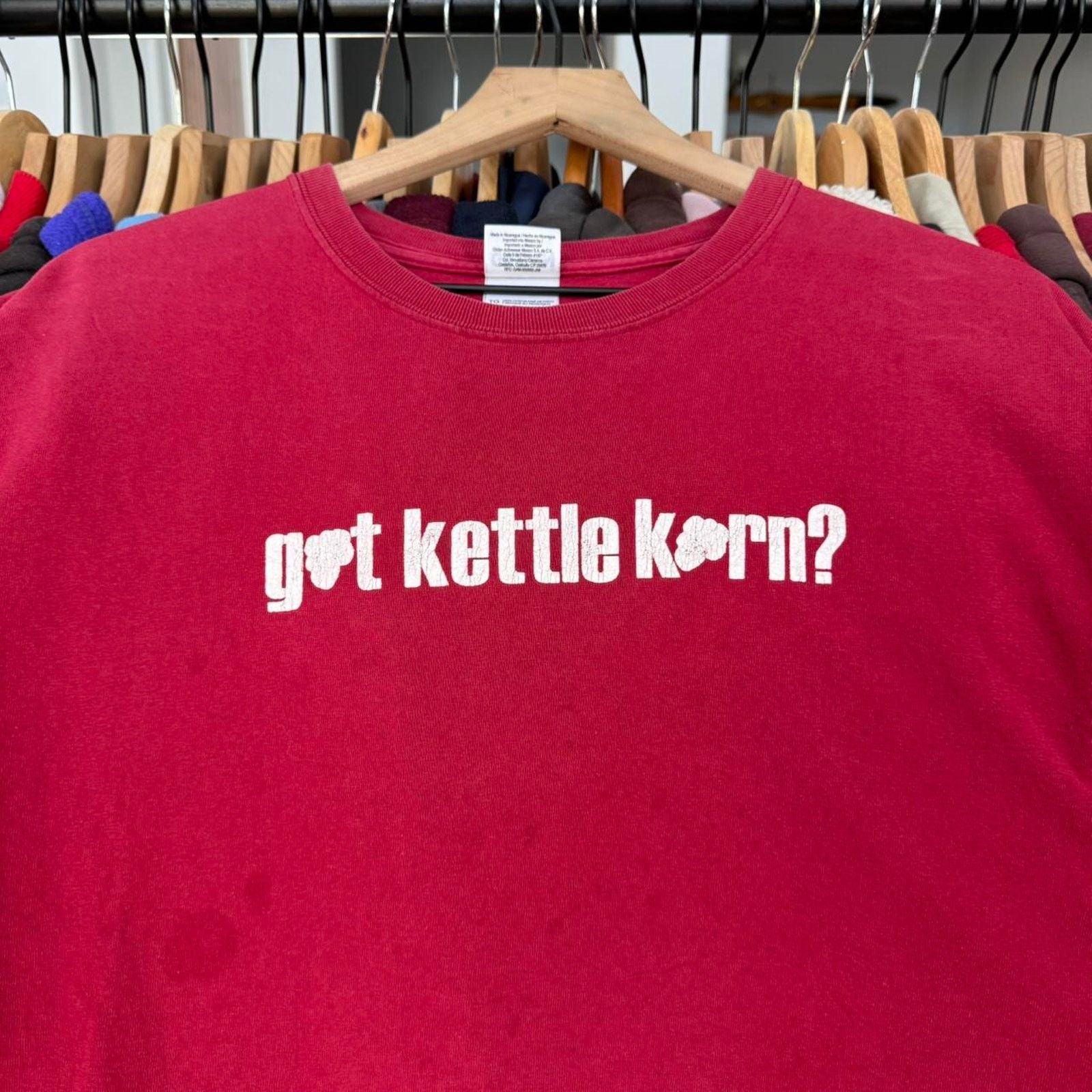 Gildan Vintage Y2K Got Kettle Korn? Promo Tee Size US XL / EU 56 / 4 - 1 Thumbnail