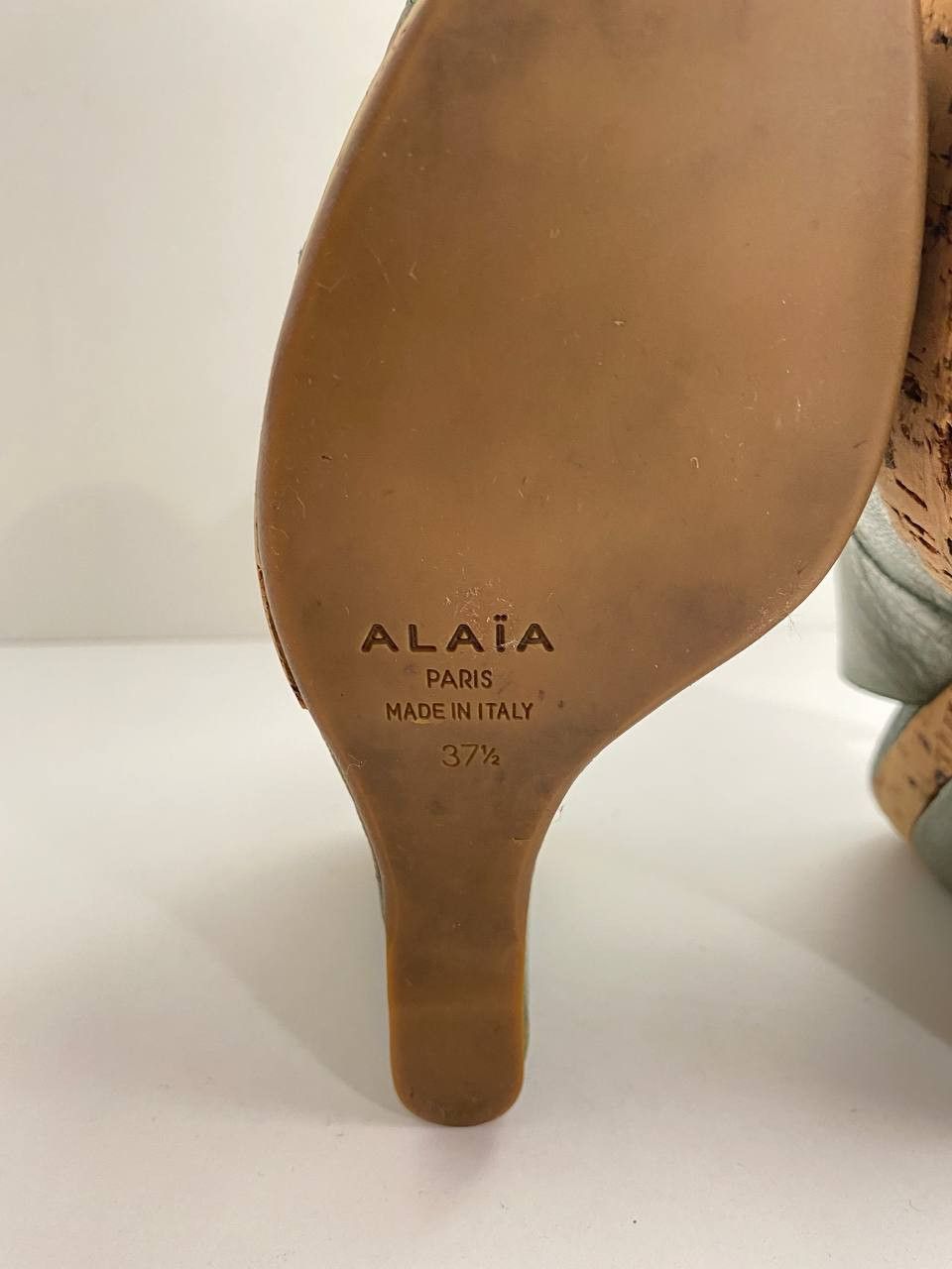 Alaia Alaia Paris Snakeskin Platform Peep Toe Heels Vintage Y2K Size US 6.5 / IT 36.5 - 12 Thumbnail