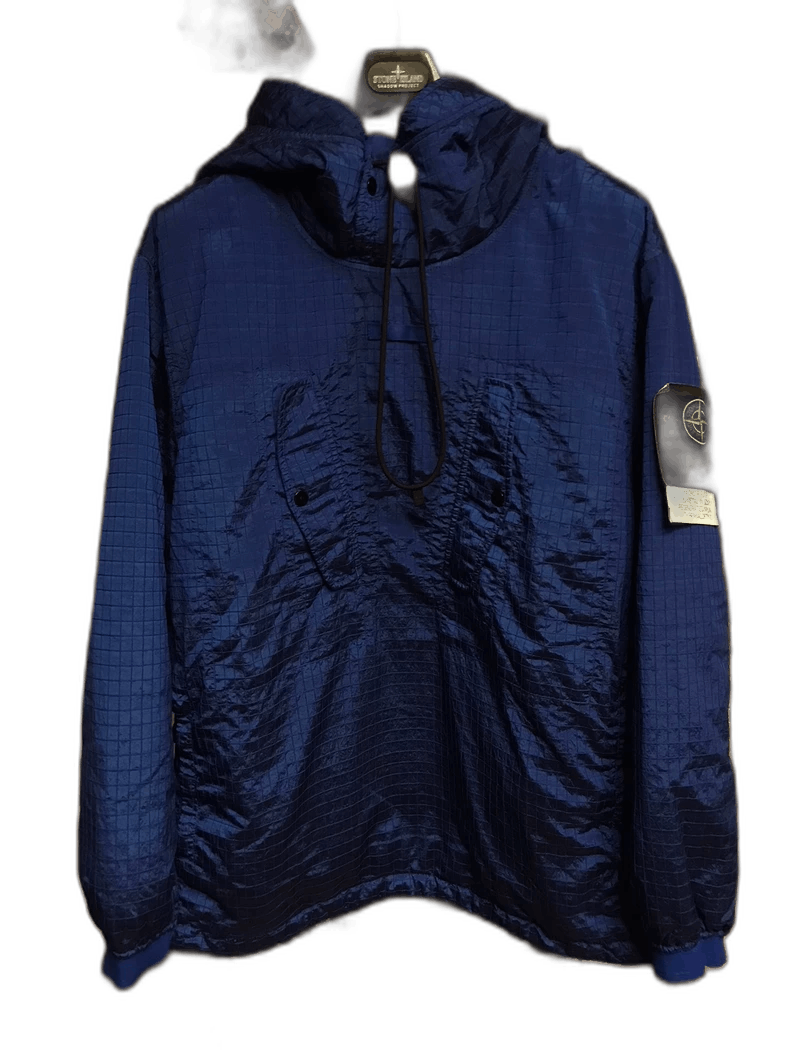 Stone Island STONE ISLAND Blue Quilted Cotton Pullover Jacket Size US XL / EU 56 / 4 - 1 Thumbnail