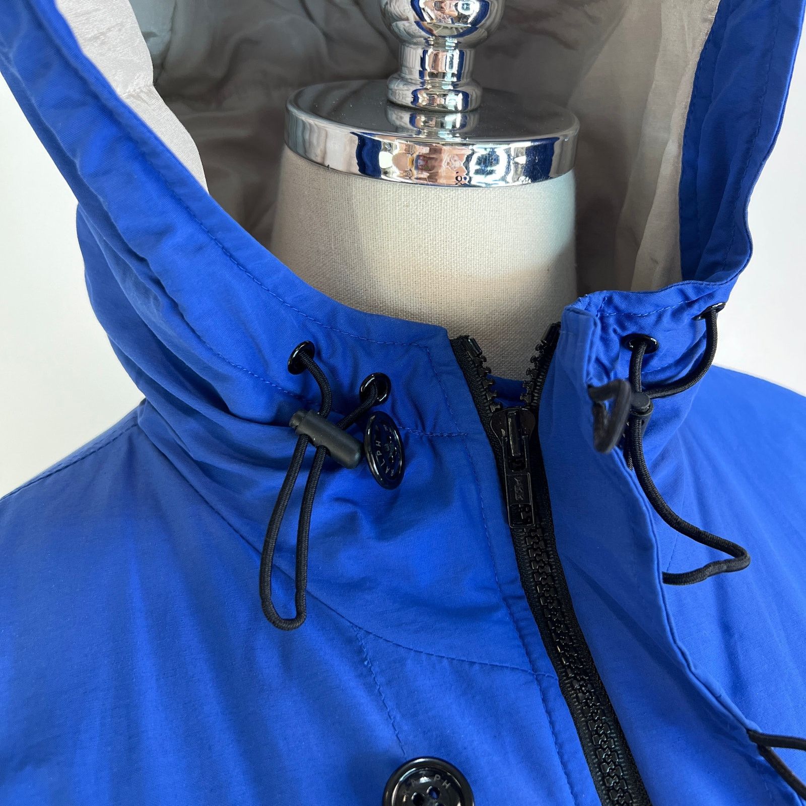 Ralph Lauren × Vintage Vintage Ralph Ralph Lauren Puffer Hooded Blue Coat Size L / US 10 / IT 46 - 4 Thumbnail
