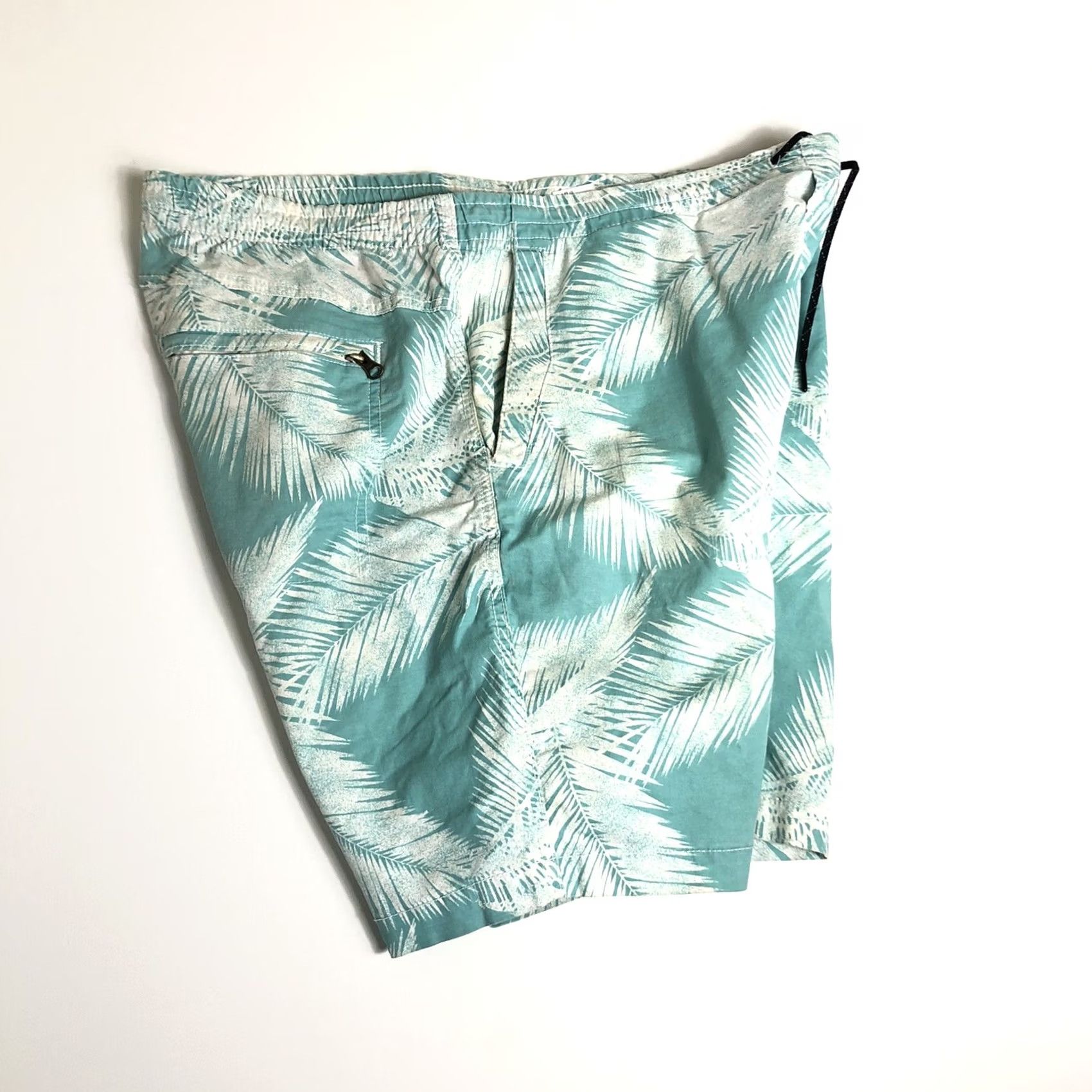American Eagle Outfitters American Eagle Board Shorts XL Blue W/ White Palm Leaves J19 Men Regular Bottom Blue Palm 90s? Size US 36 / EU 52 - 3 Thumbnail