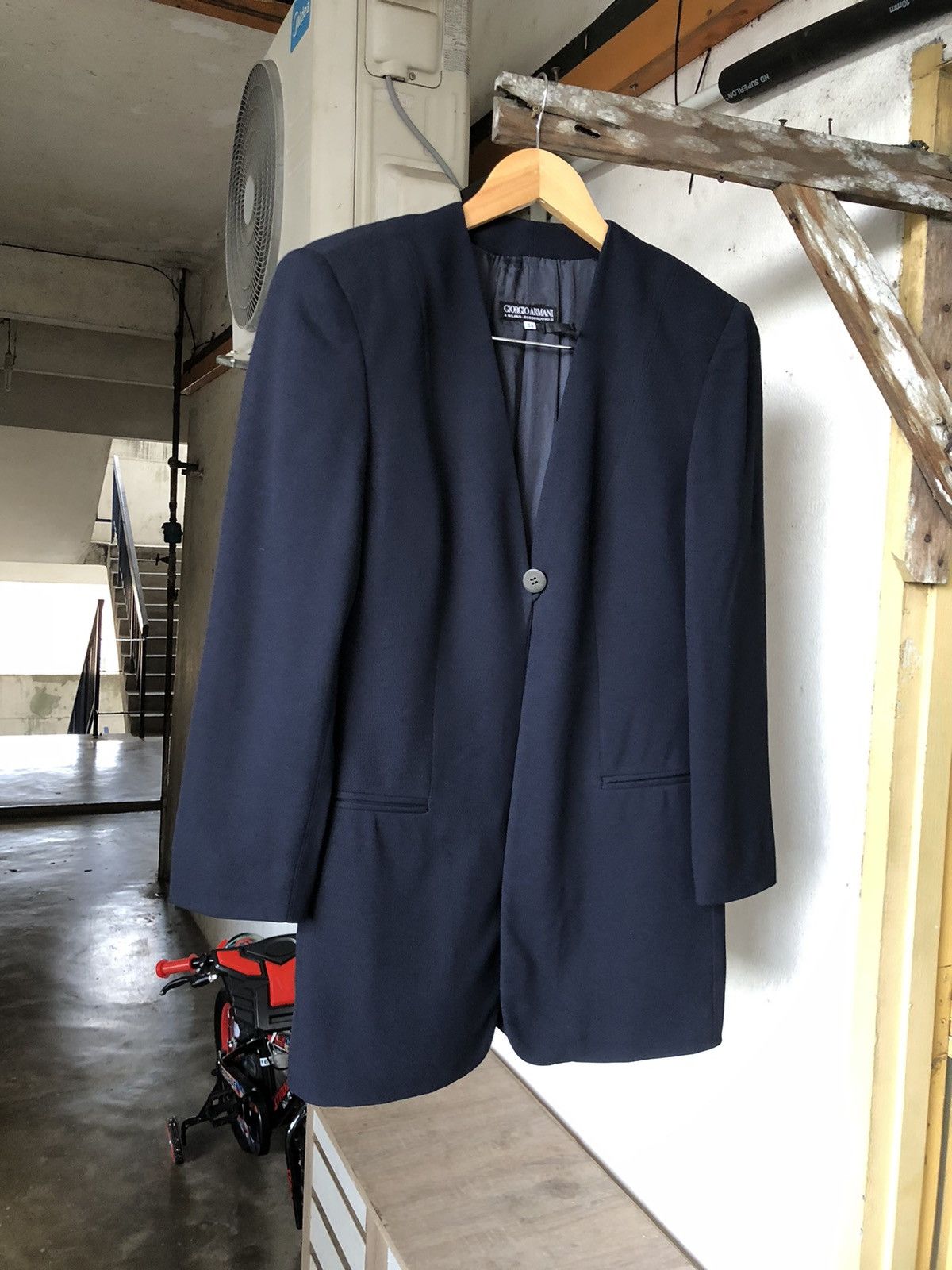 Giorgio Armani Giorgio Armani Single Breasted Blazer Jacket Blue Size XS / US 0-2 / IT 36-38 - 6 Thumbnail