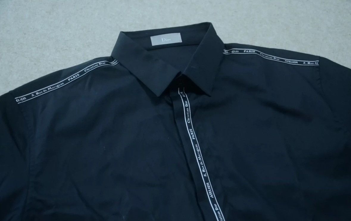 Dior Dior Atelier striped logo black shirt shirt 2412-Nextarrow Size US S / EU 44-46 / 1 - 3 Thumbnail