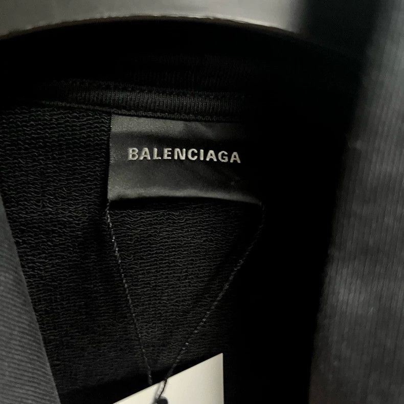 Balenciaga Balenciaga Black logo printed loose fit hooded long sleeved Size US XS / EU 42 / 0 - 1 Thumbnail