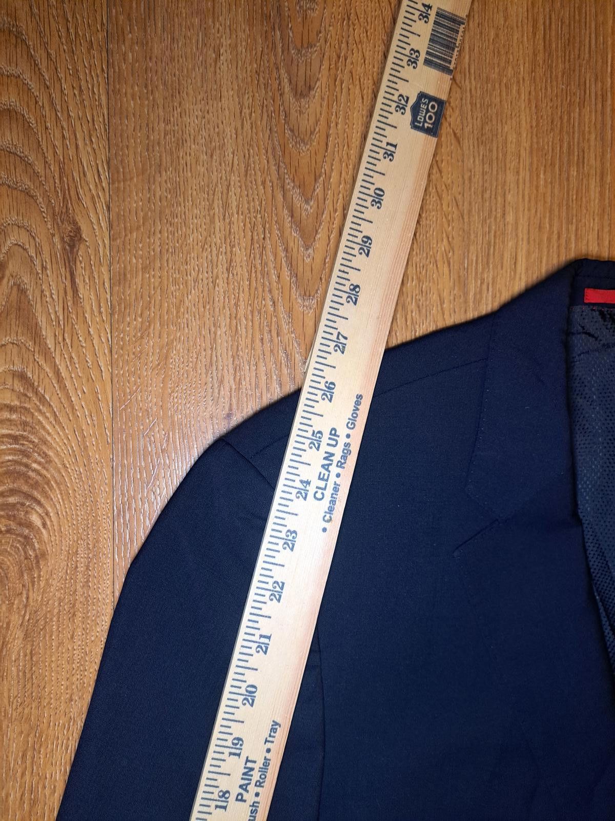 Hugo Boss Hugo Boss Marlane Biella Sport Coat Mens 40S Navy Blue Wool Size 40S - 12 Thumbnail