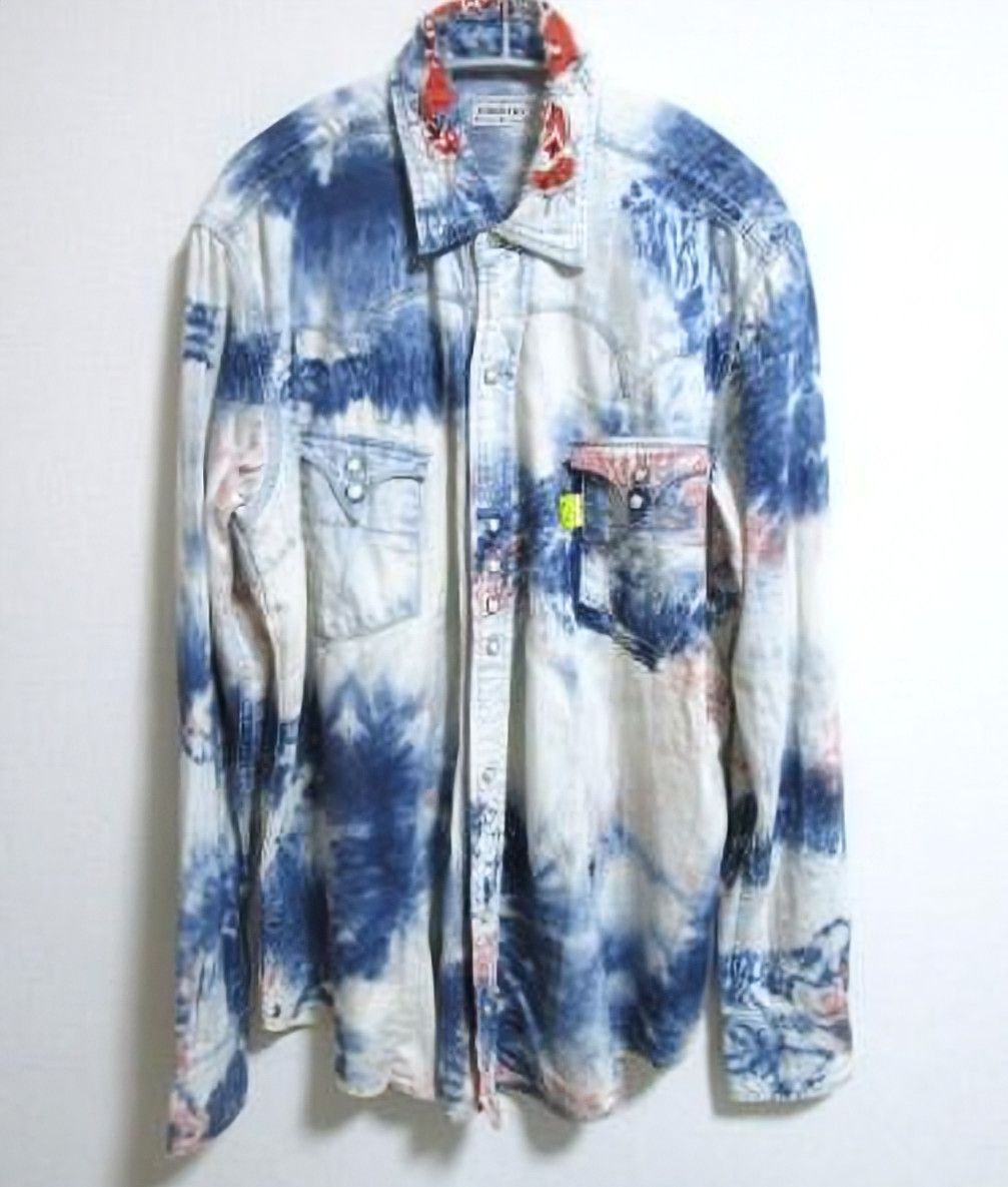 Kapital Kapital Sukiyaki Western Shirt - Made in Japan Tie-dye Size US L / EU 52-54 / 3 - 1 Thumbnail