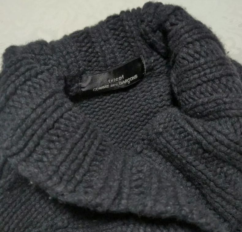 Comme des Garcons Comme Des Garcons Black down knit cardigan Size S / US 4 / IT 40 - 6 Thumbnail
